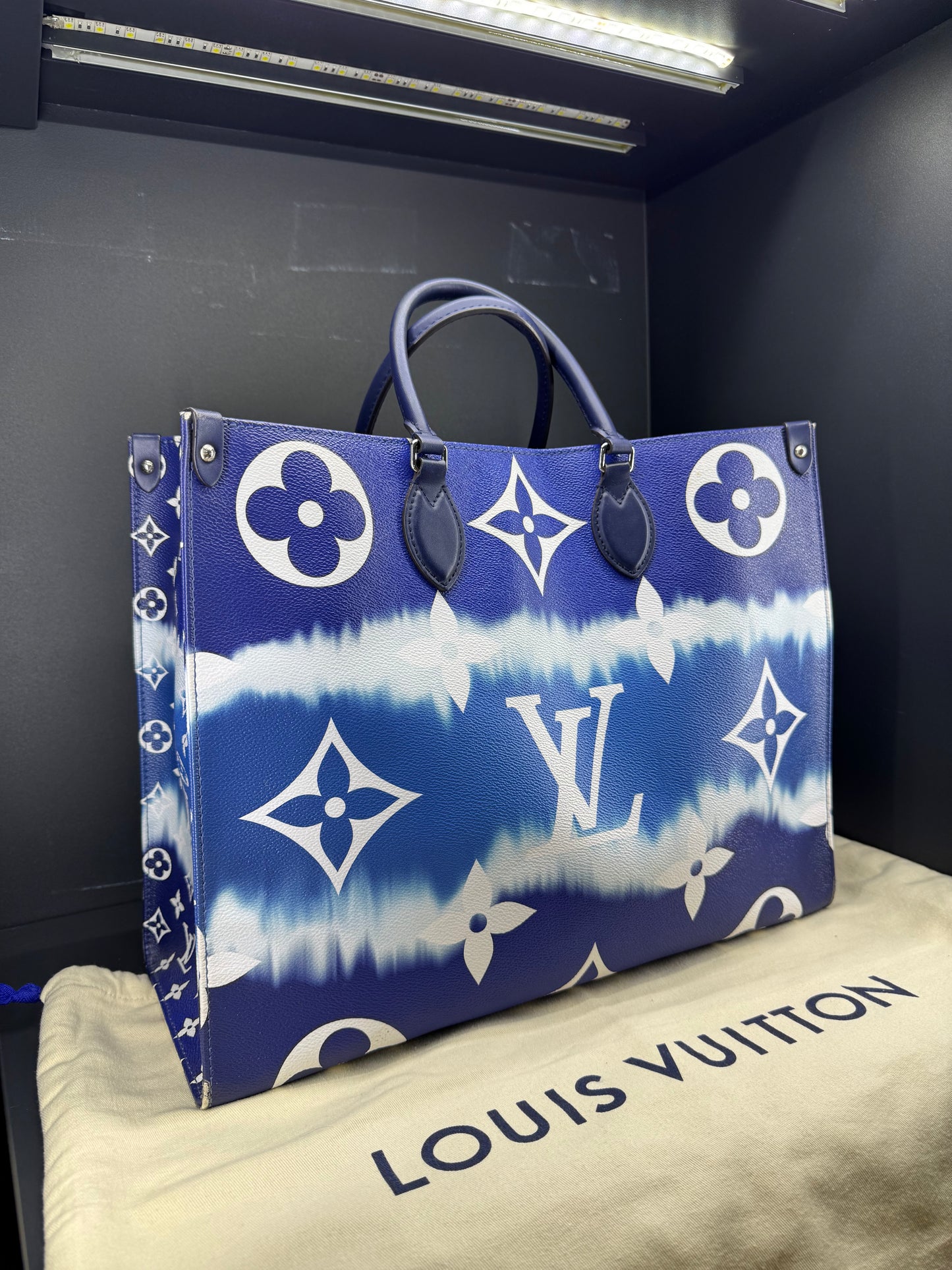 Louis Vuitton on the go Limited edition sky blu Monogram