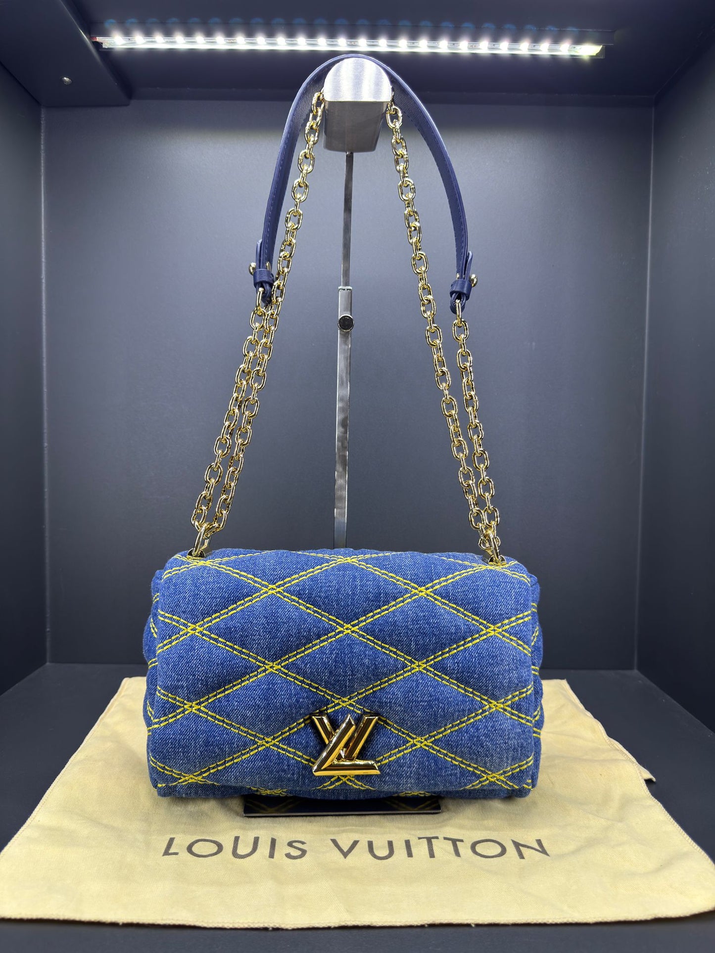 Louis Vuitton GO-14 PM Malletage Denim