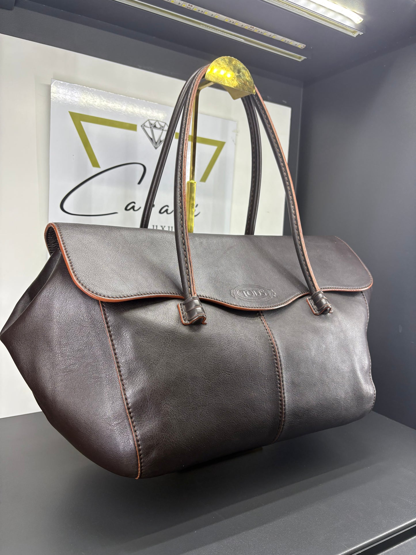 Tod's Corniche Wave East West Satchel