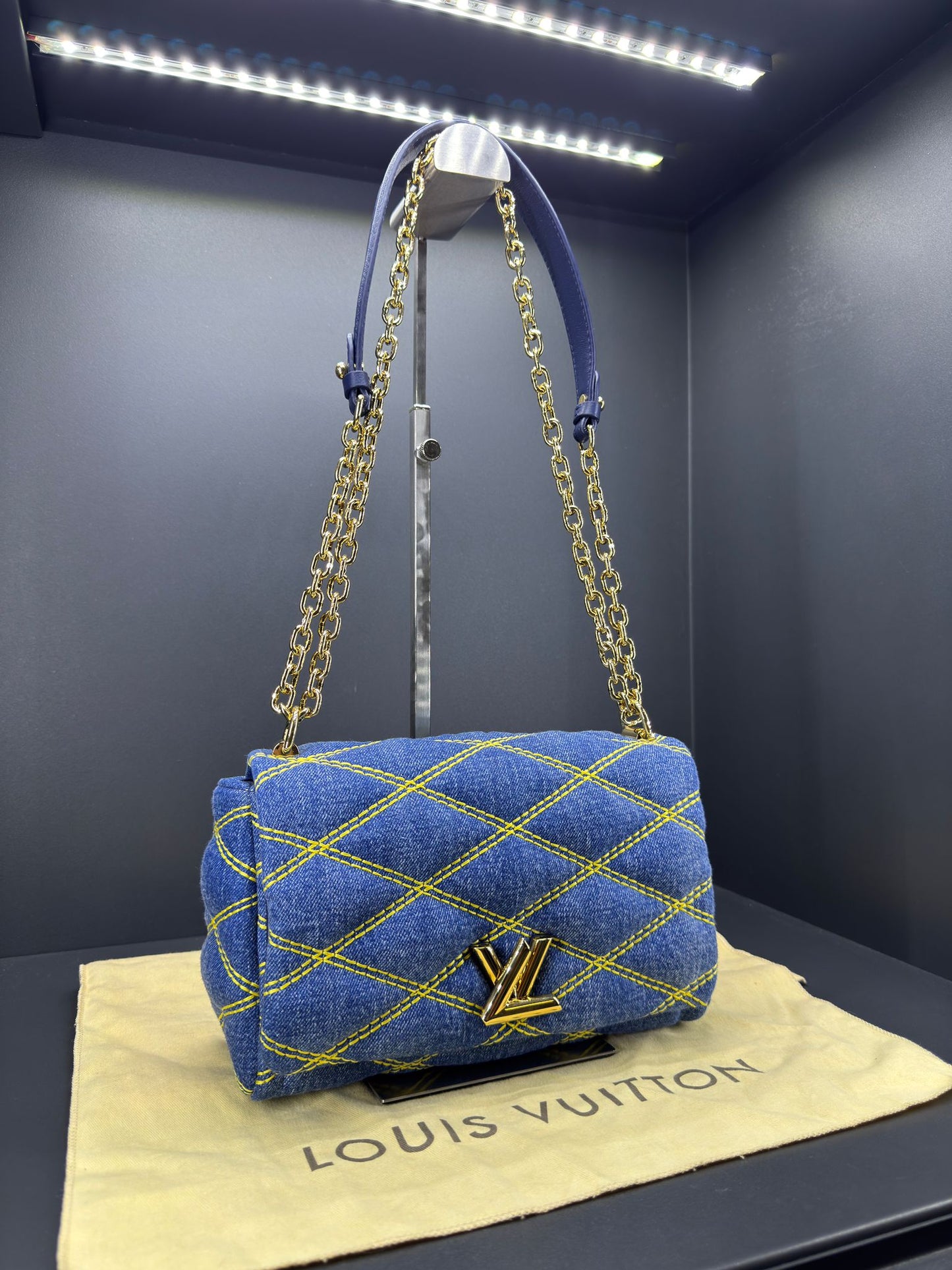 Louis Vuitton GO-14 PM Malletage Denim