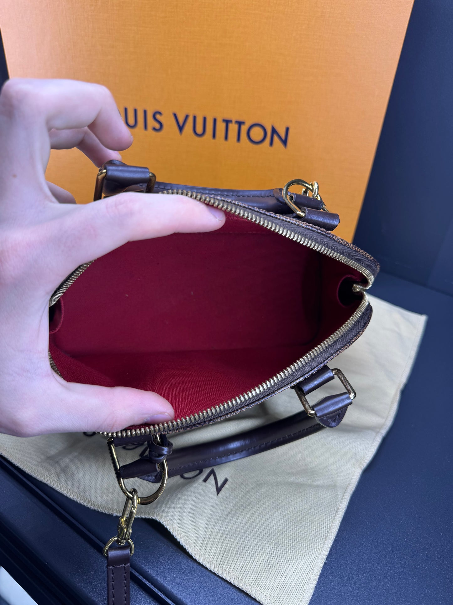 Louis Vuitton alma BB damier ebene