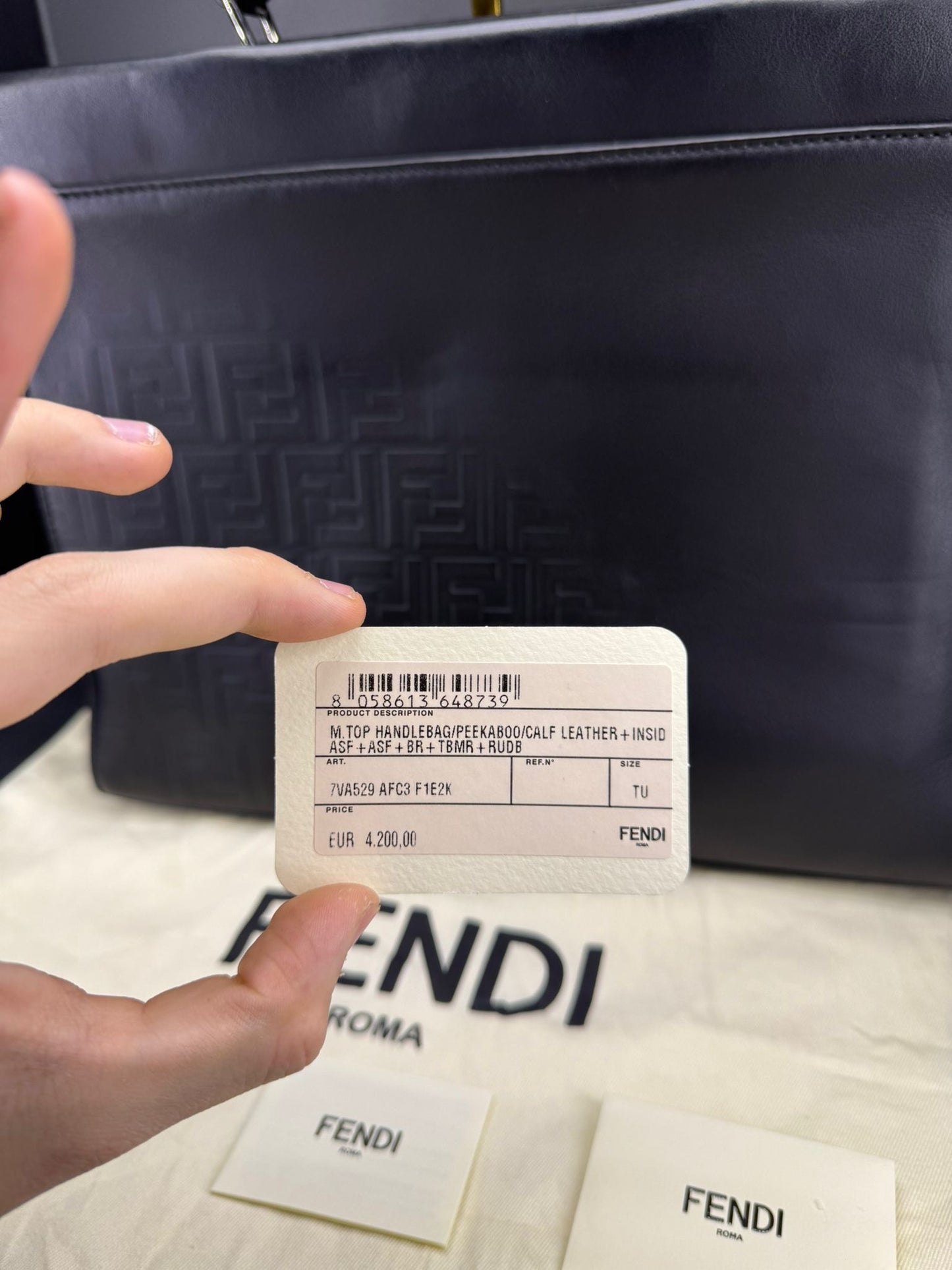Cartella Briefcase Fendi Peekaboo ISeeU