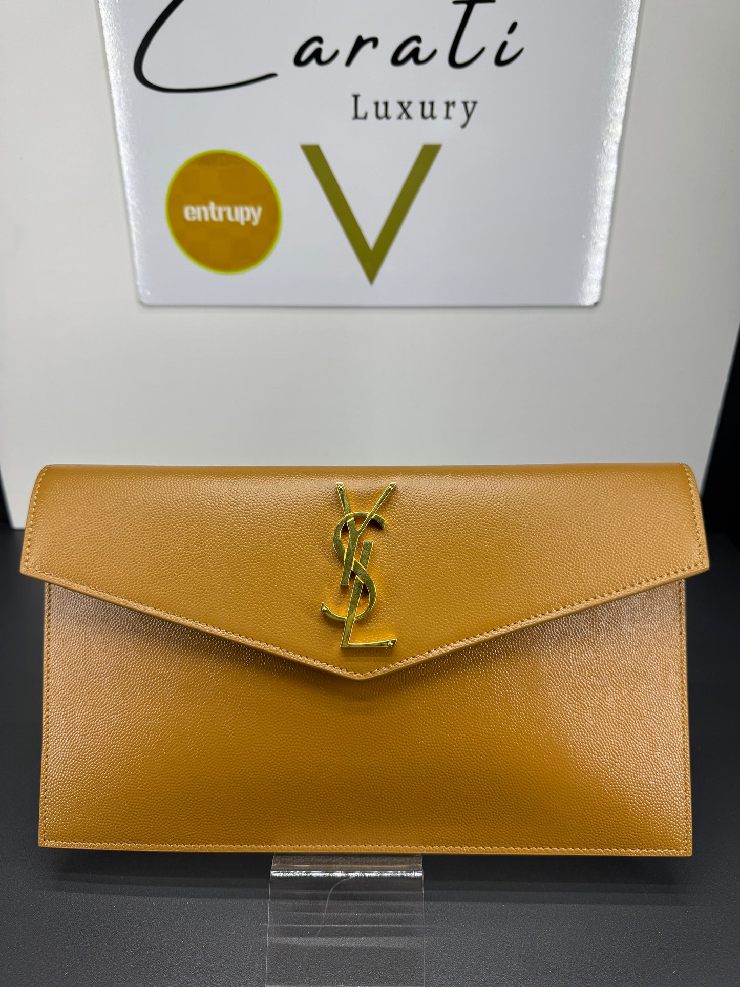 Pochette Saint Laurent cammello