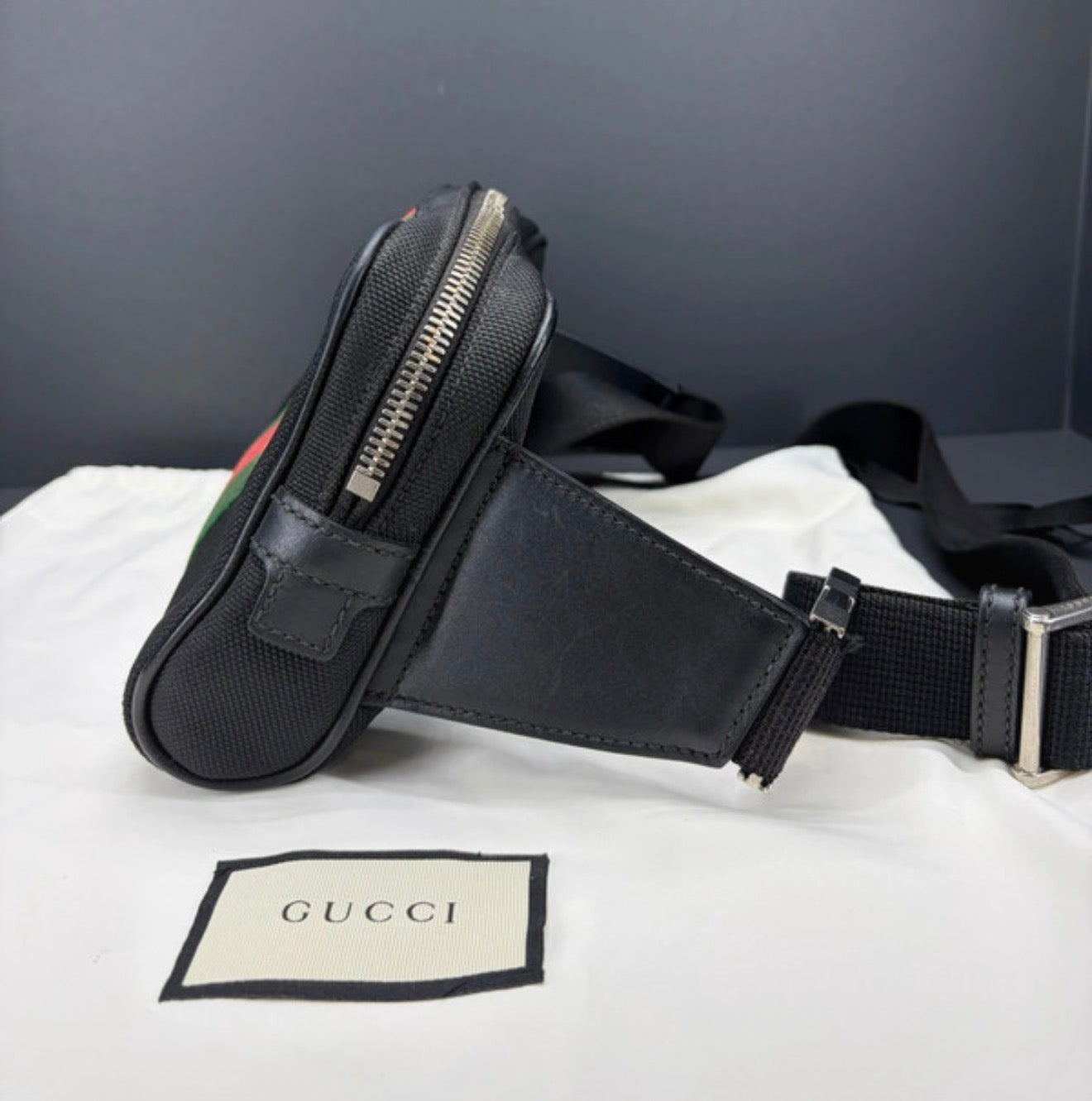 Gucci Techno Canvas Web Belt Bag