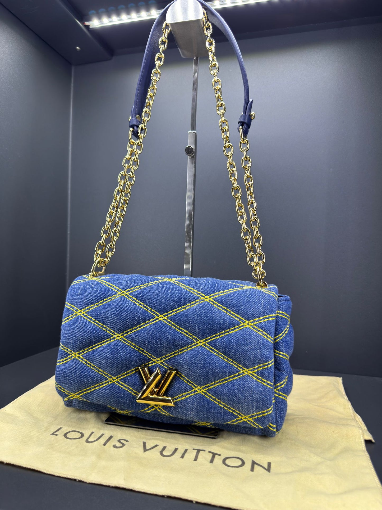 Louis Vuitton GO-14 PM Malletage Denim
