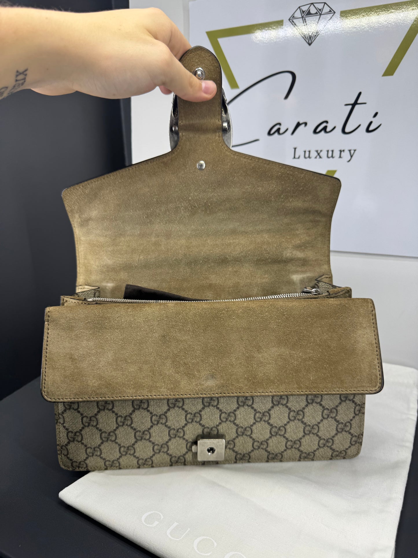 Gucci dyonisus Monogram misura media