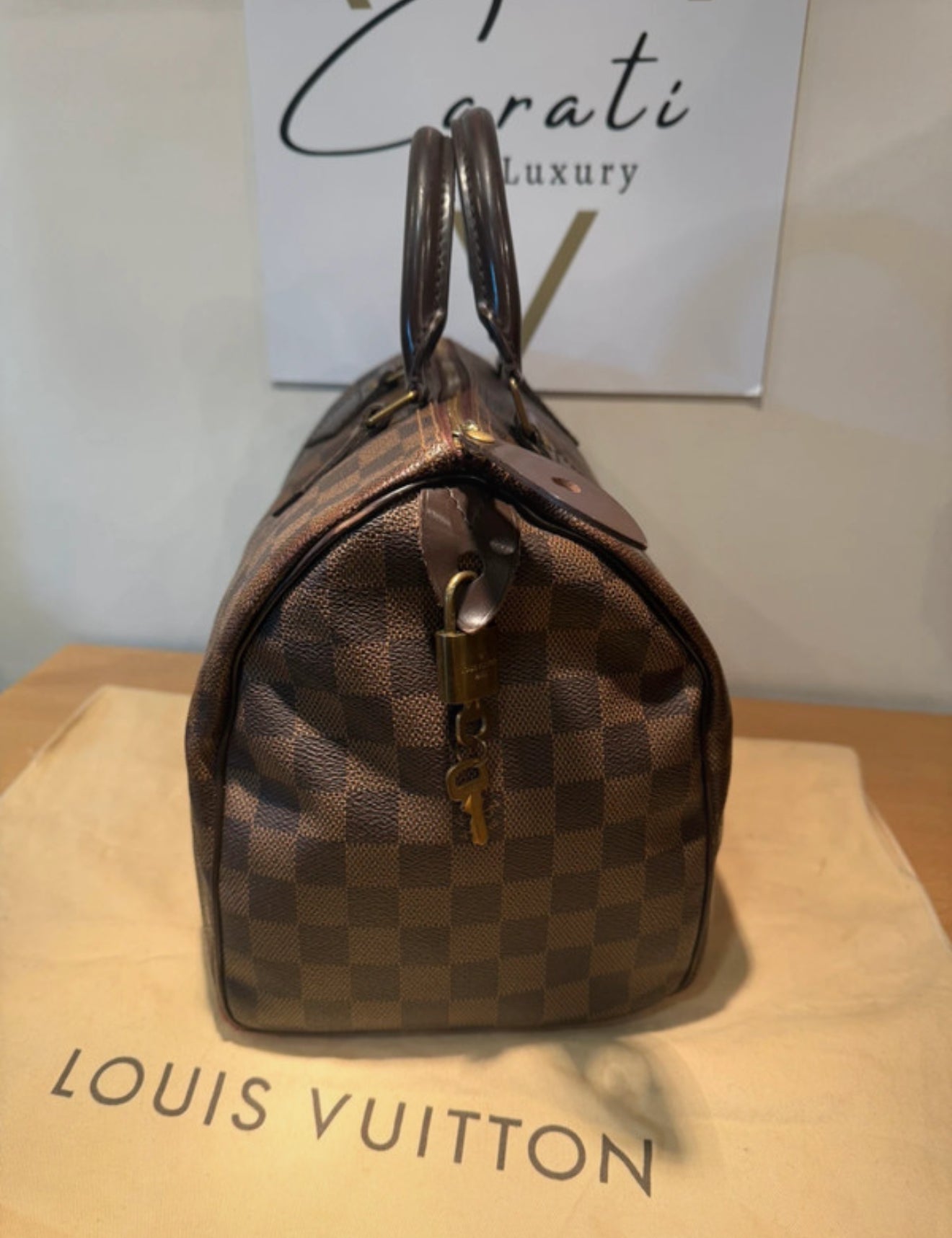 Louis Vuitton Speedy 30 Damier Ebene