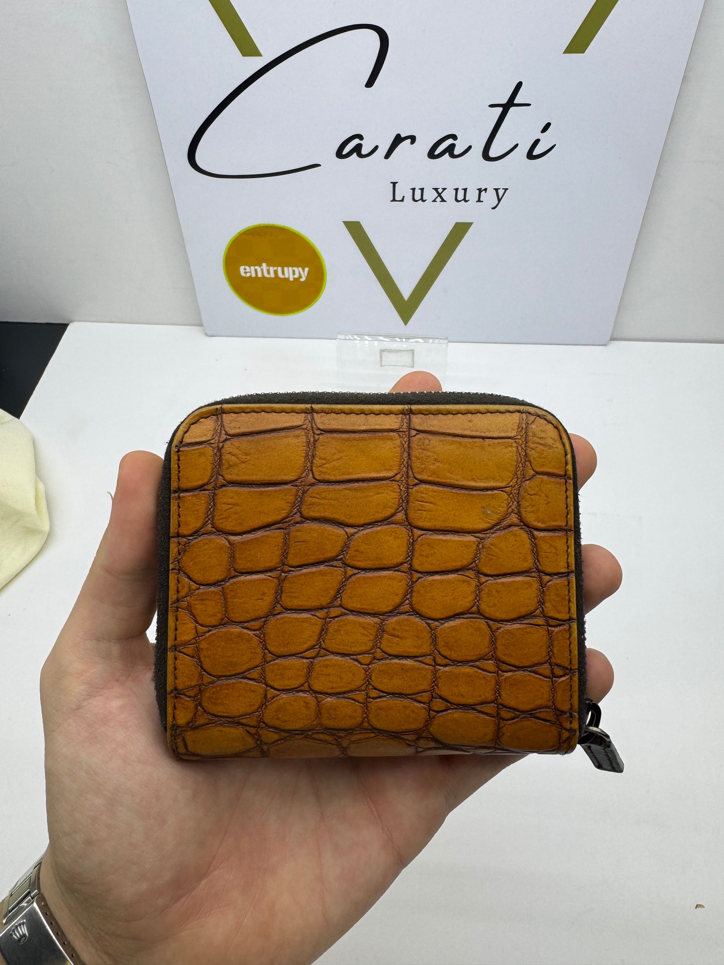 Miu Miu portafoglio compatto crocodile
