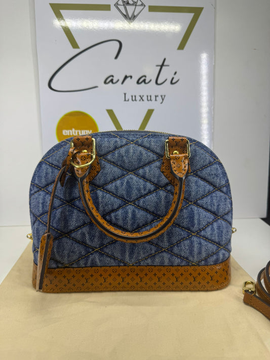 Louis Vuitton Alma BB in denim trapuntato
