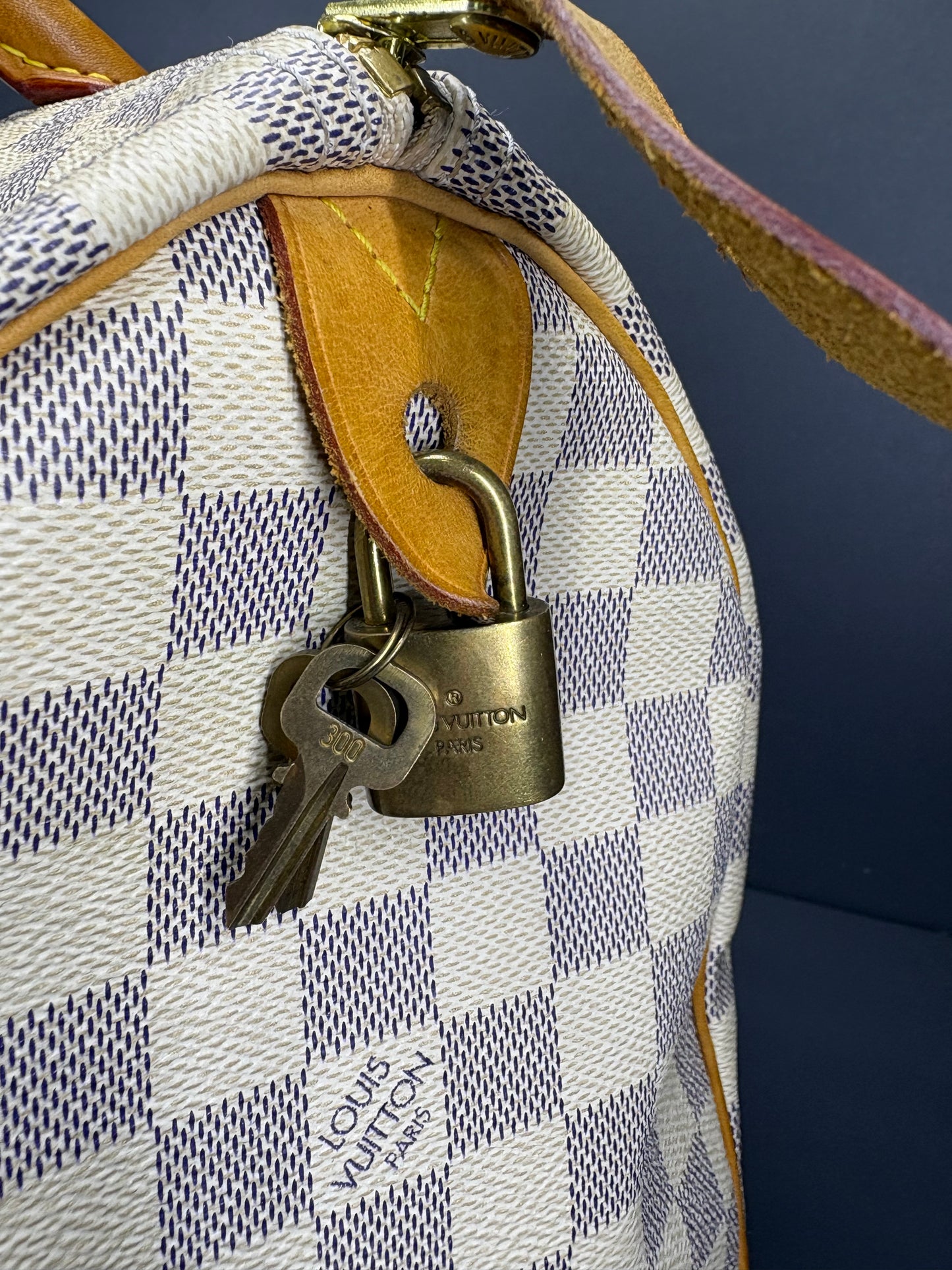 Louis Vuitton Speedy 30 Damier Azur