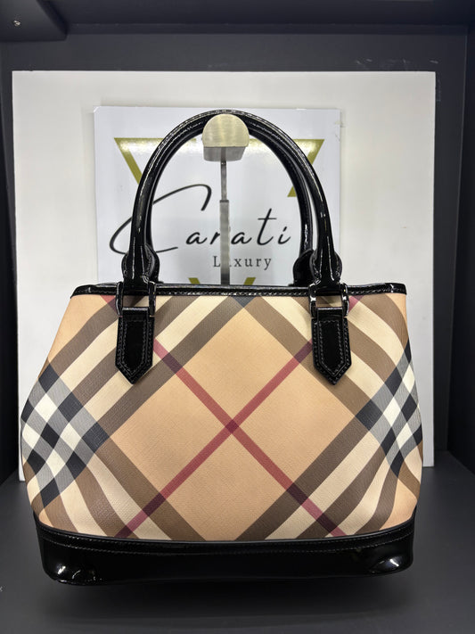 Burberry Nova Check Small Tote Bag