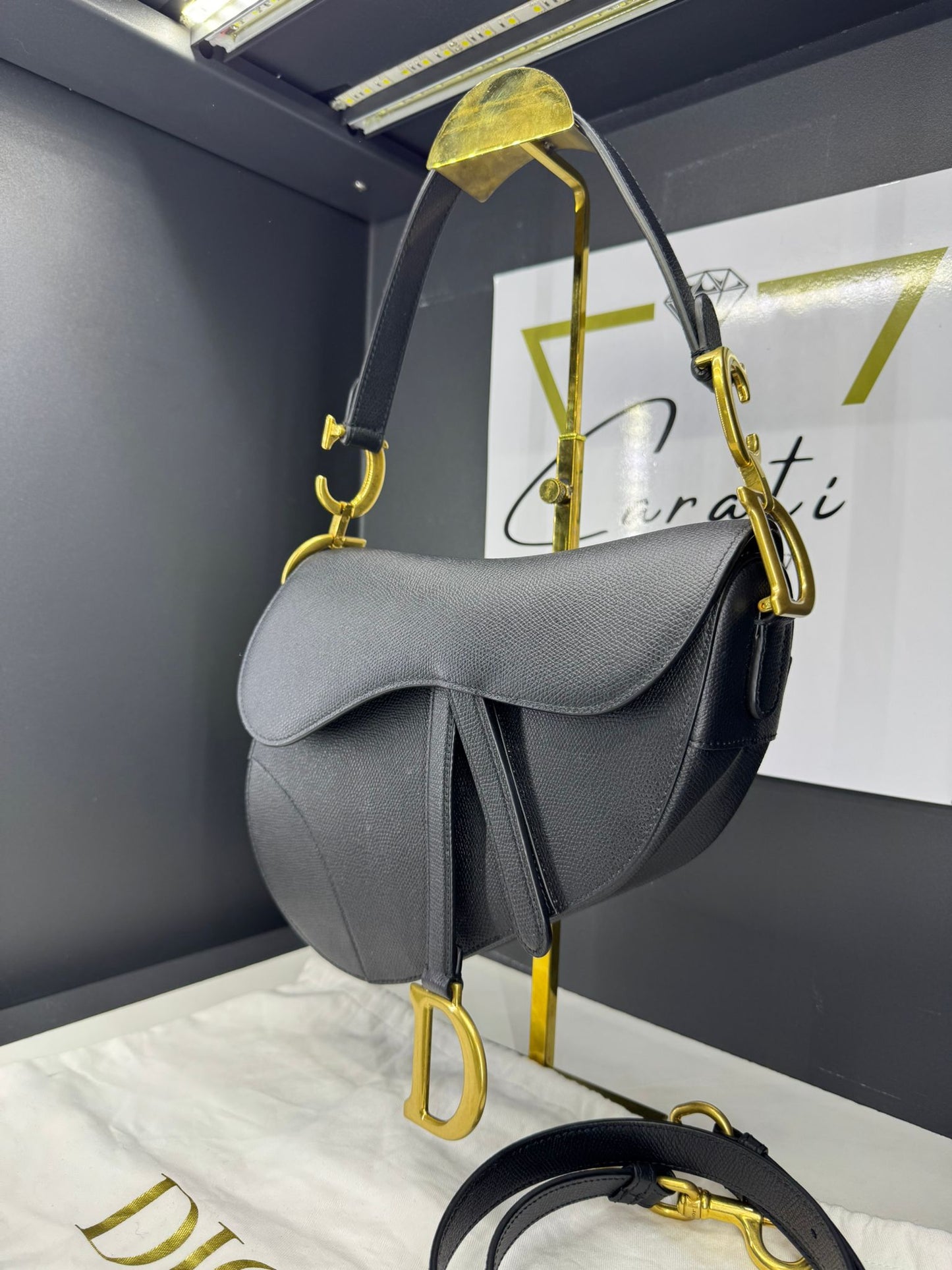 Dior Saddle in pelle monogram