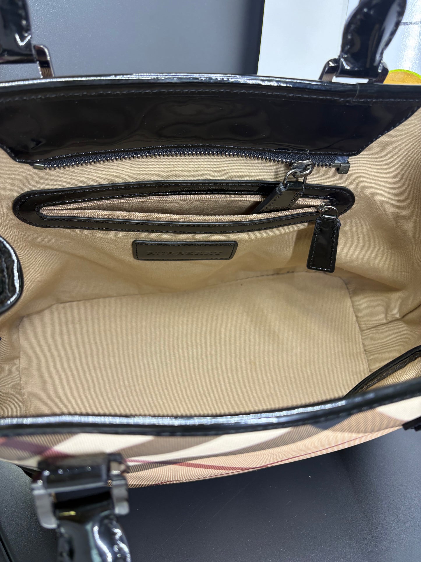 Burberry Nova Check Small Tote Bag