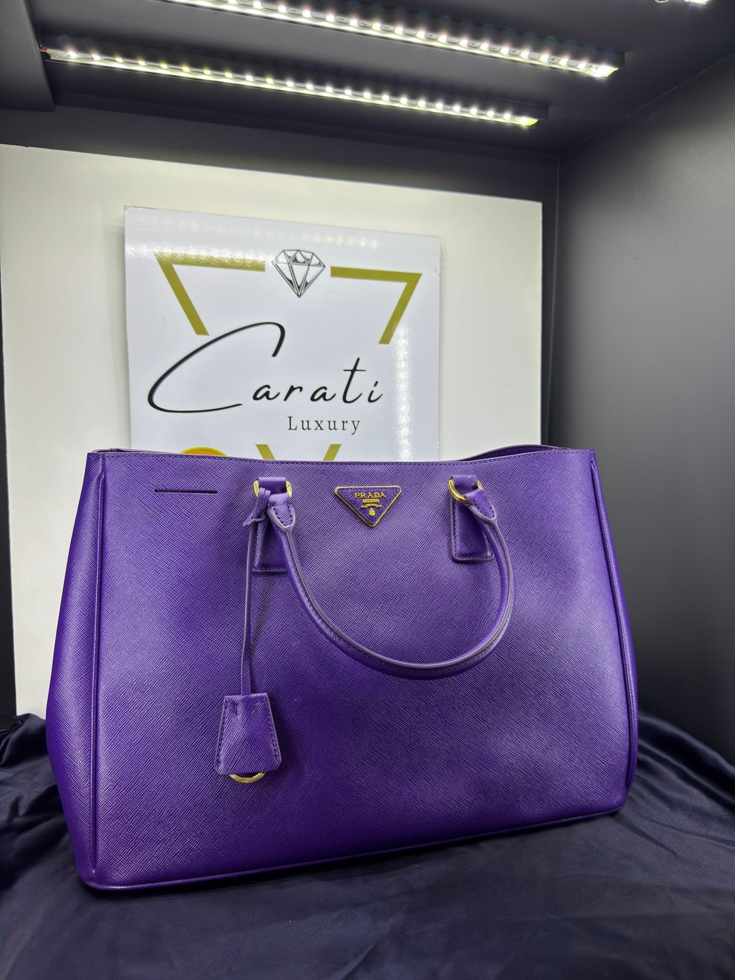 Prada Galleria in pelle Saffiano viola
