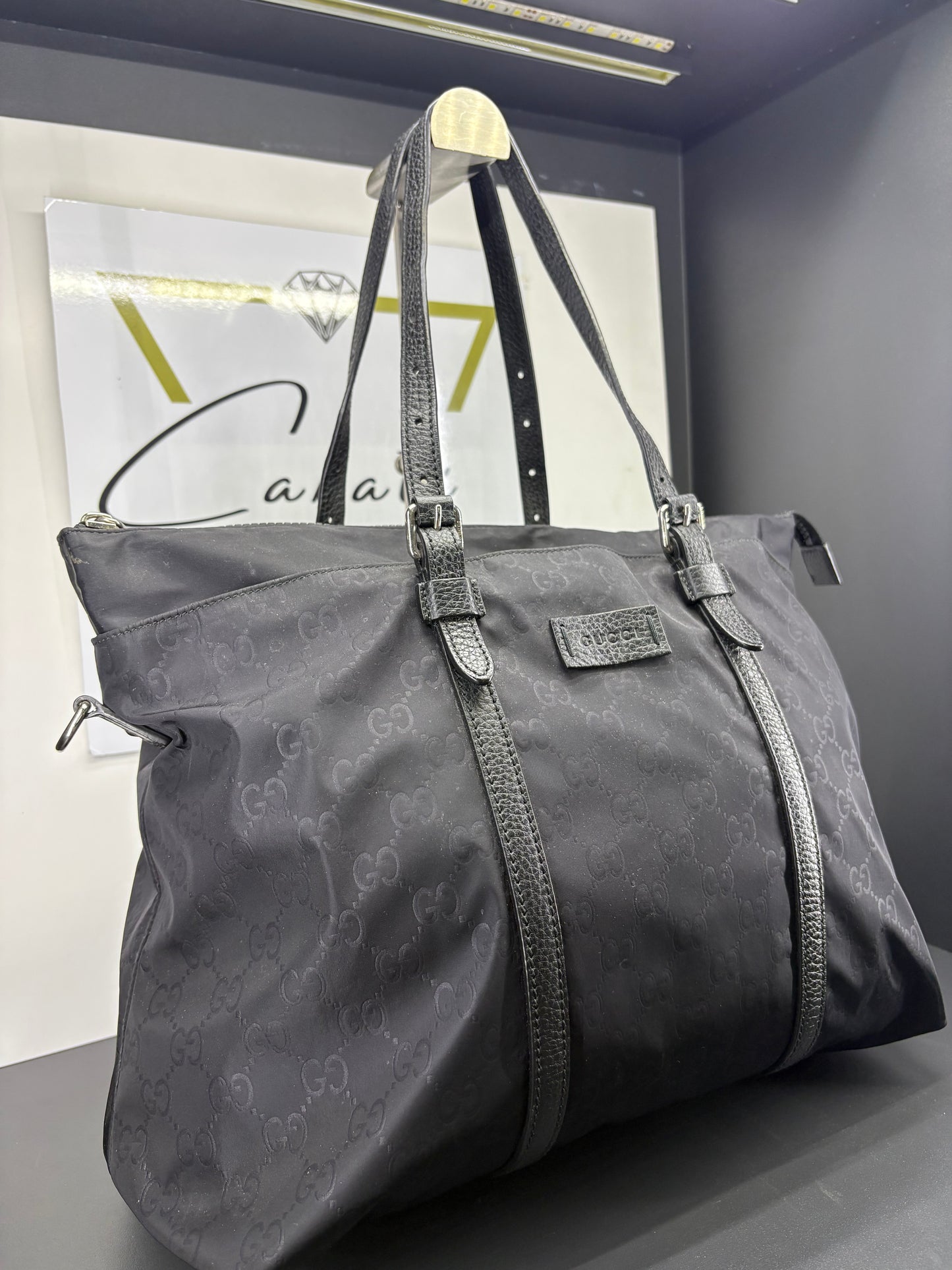 Gucci 2-Way Tote in Nylon GG Supreme
