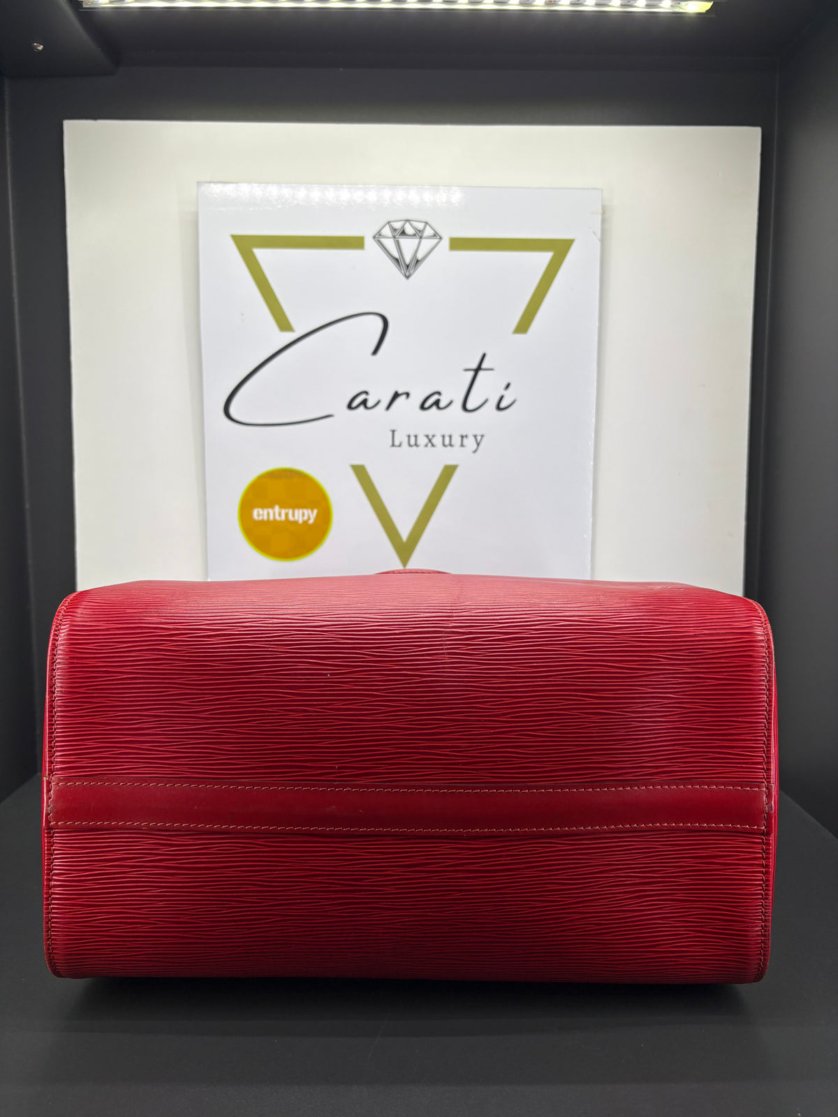 Louis Vuitton speedy pelle epi rossa