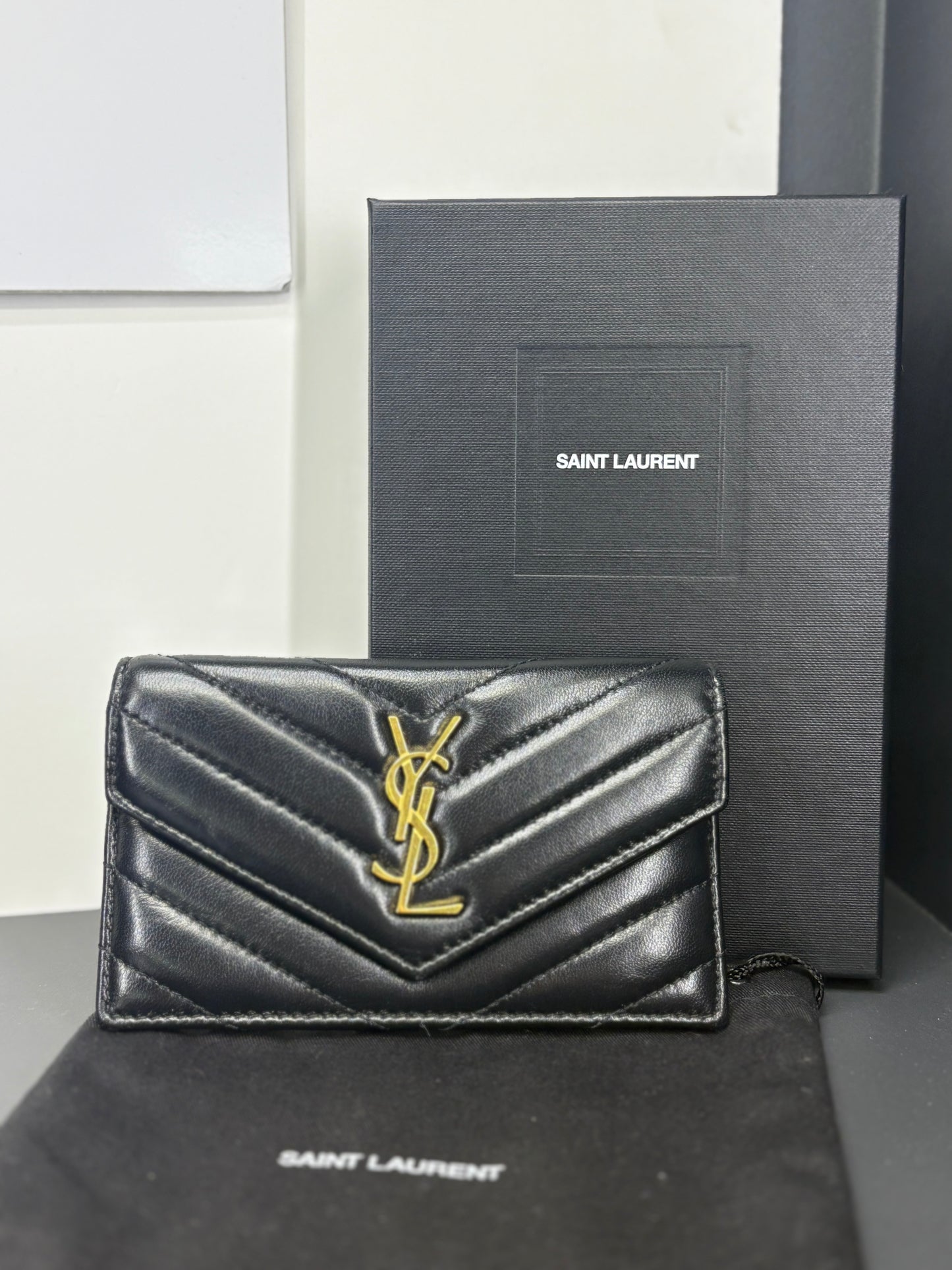 Saint Laurent portafogli Envelope piccolo Cassandre Matelassé