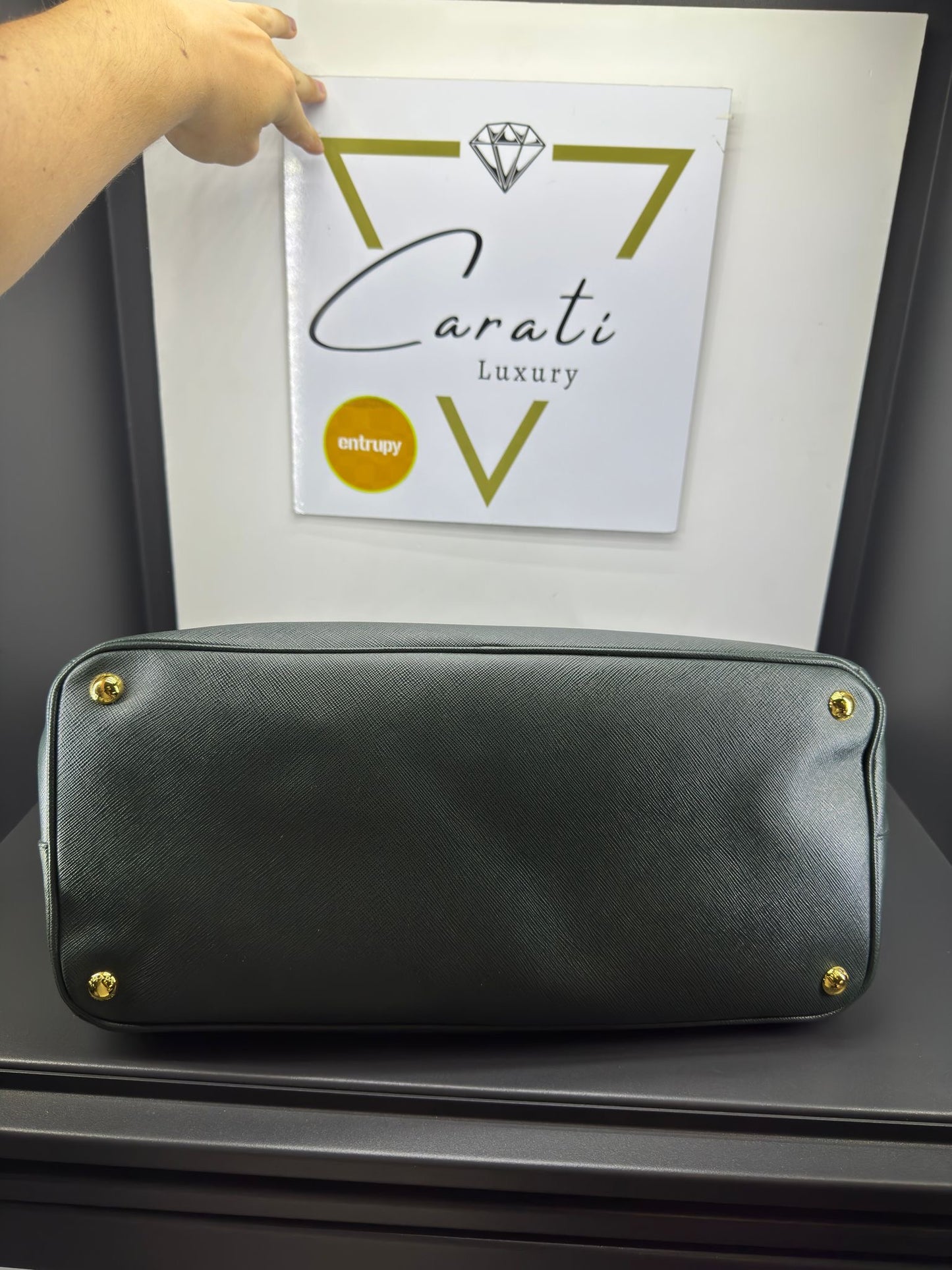 Prada Galleria in pelle Saffiano smeraldo