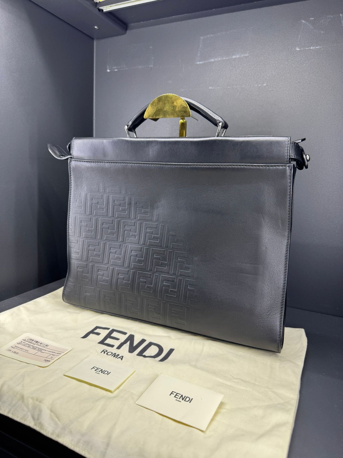 Cartella Briefcase Fendi Peekaboo ISeeU