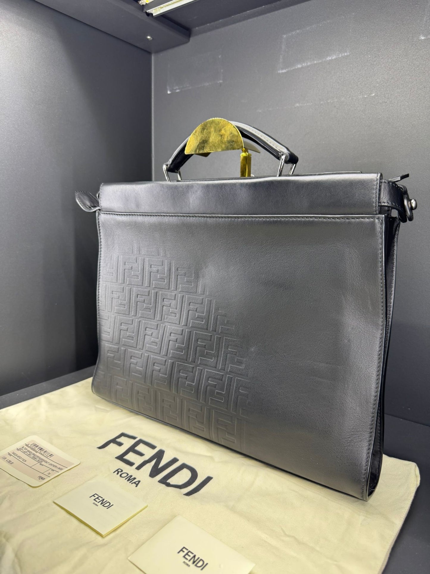 Cartella Briefcase Fendi Peekaboo ISeeU