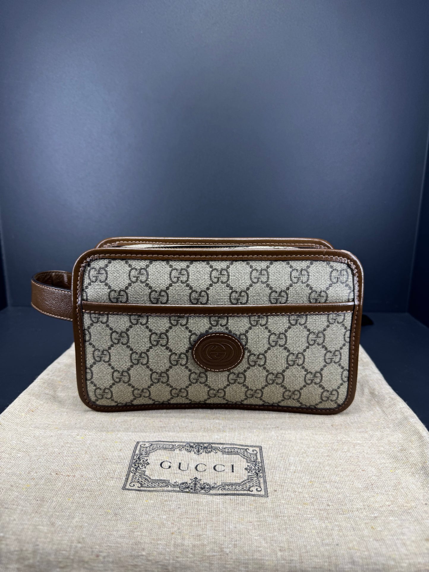 Pochette da polso Gucci GG emblem