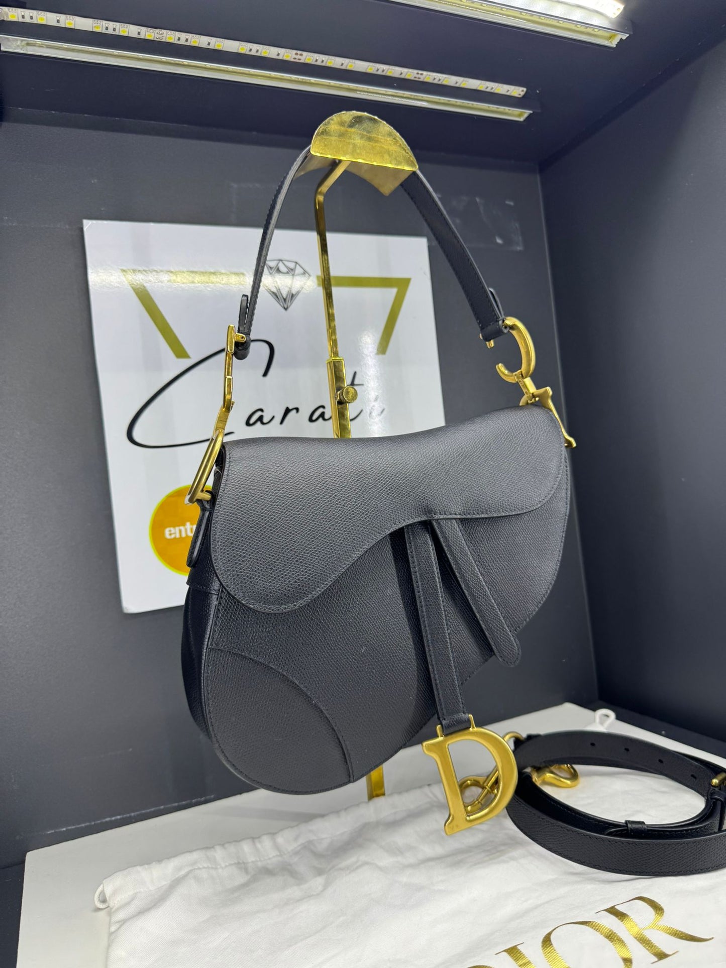 Dior Saddle in pelle monogram