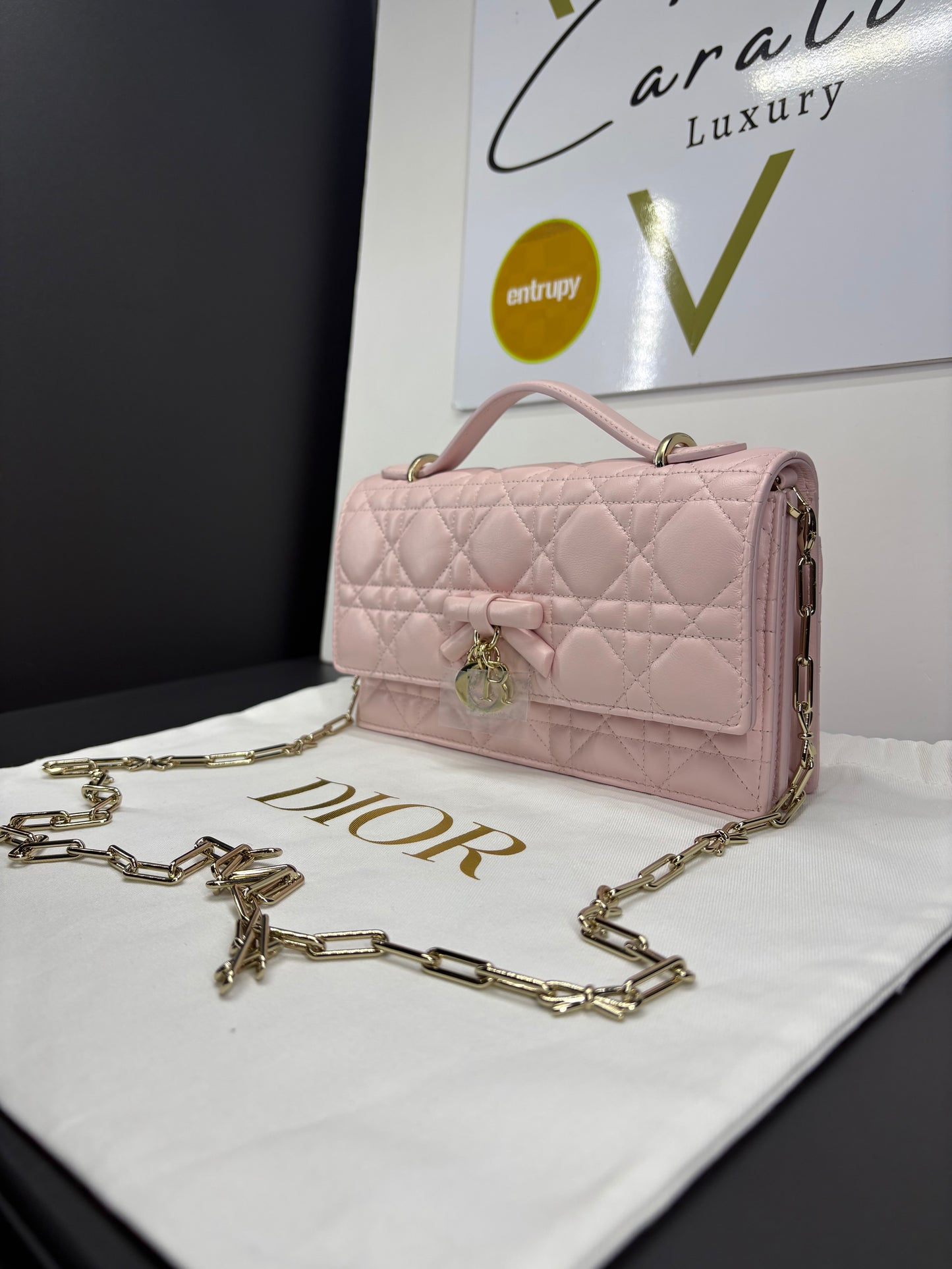 My Dior in pelle di agnello rosa Soupir