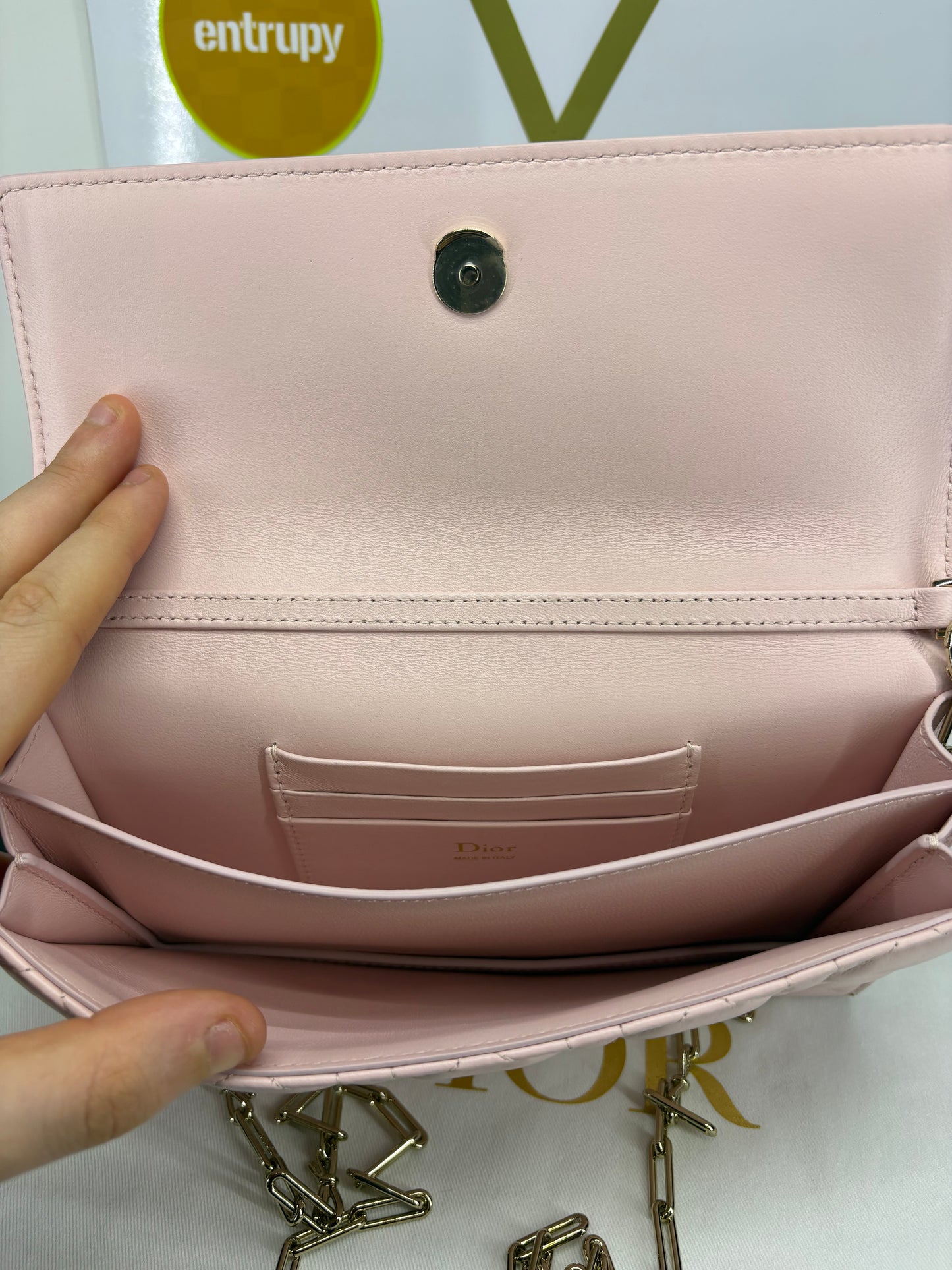 My Dior in pelle di agnello rosa Soupir