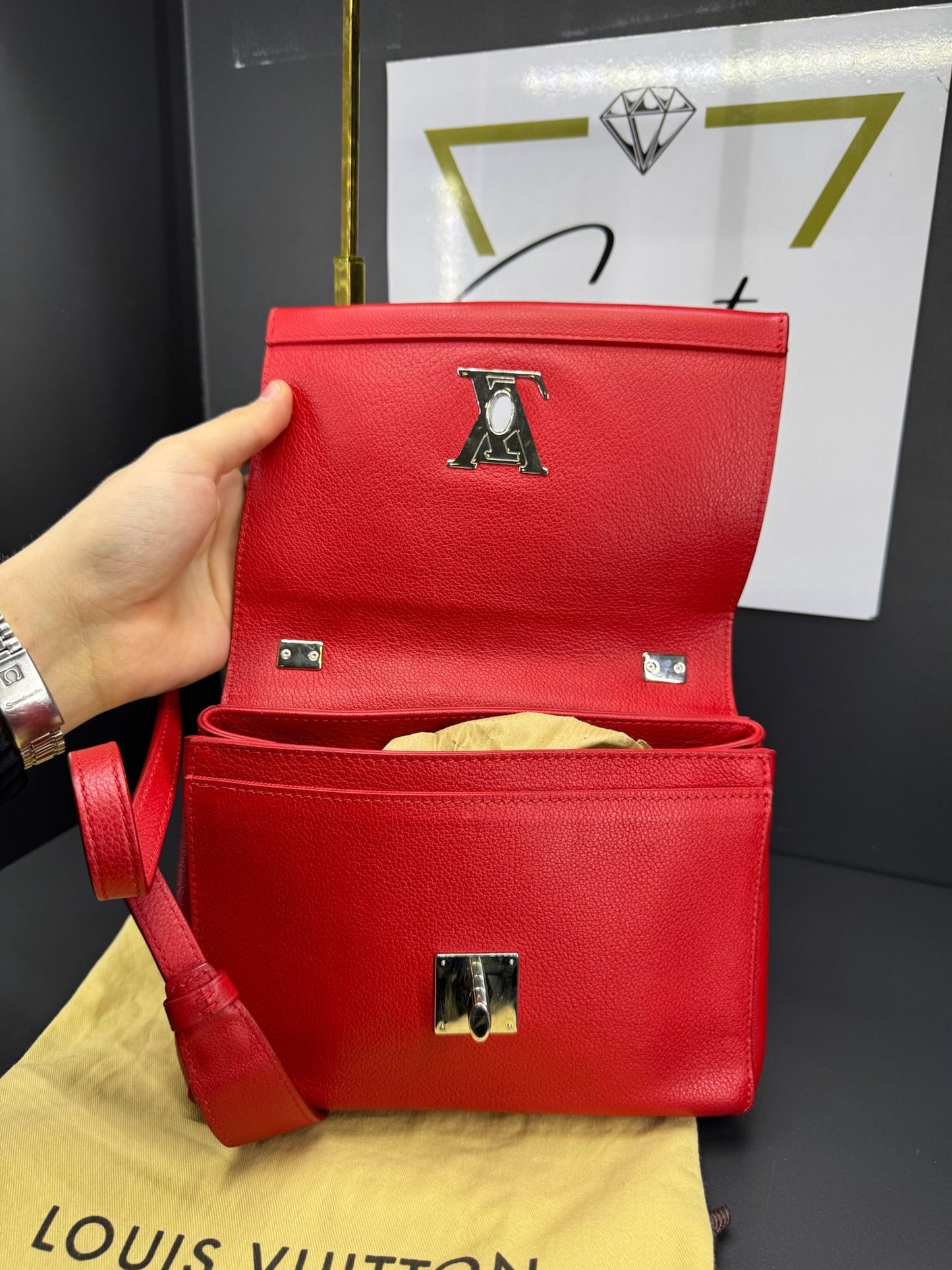 Borsa a spalla Louis Vuitton Lockme II