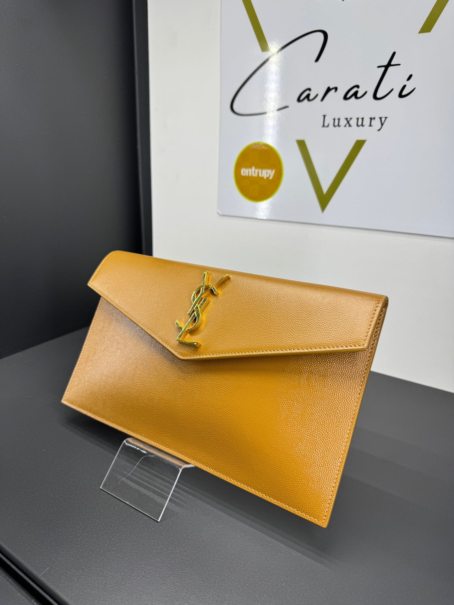 Pochette Saint Laurent cammello
