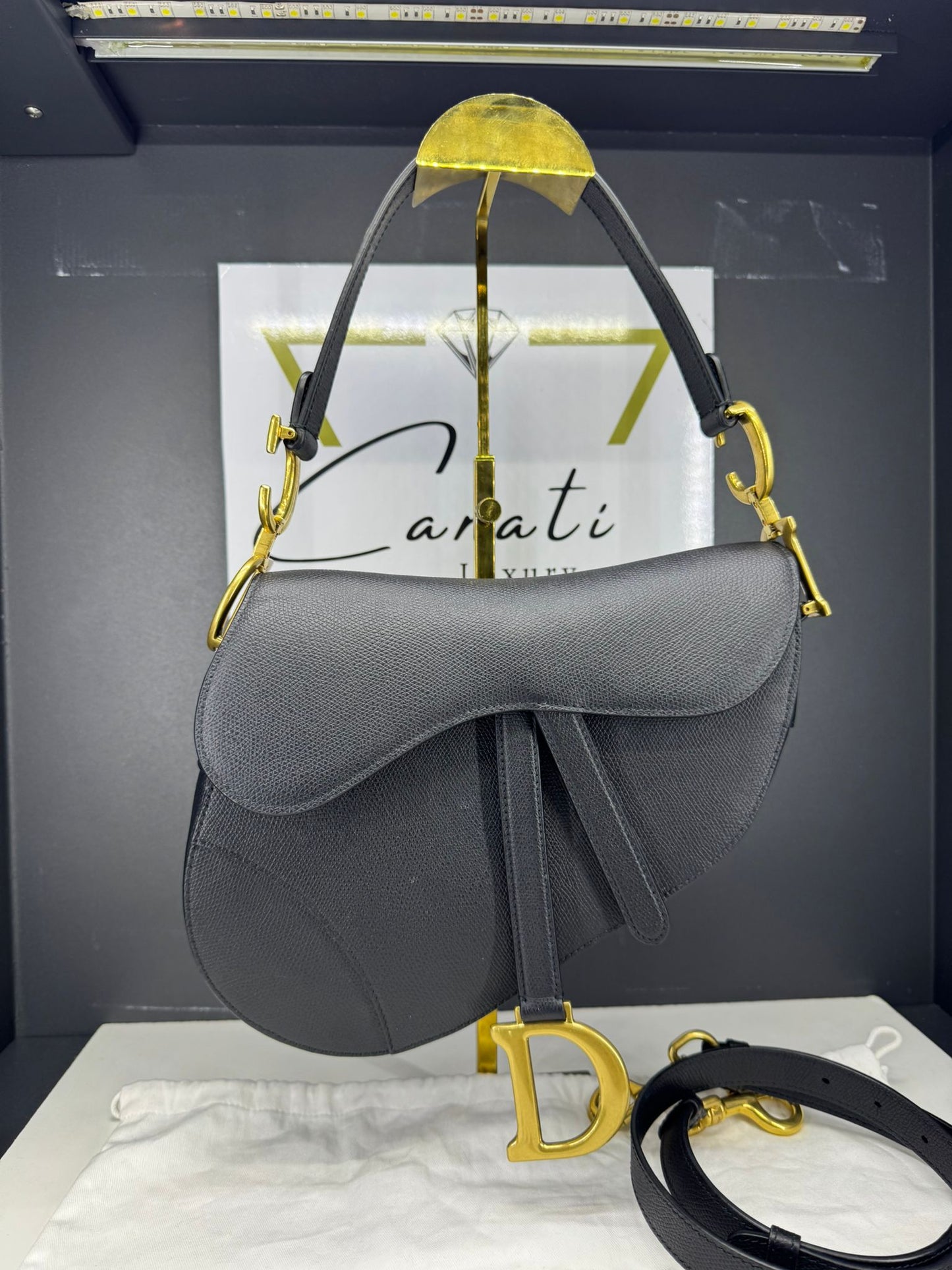 Dior Saddle in pelle monogram