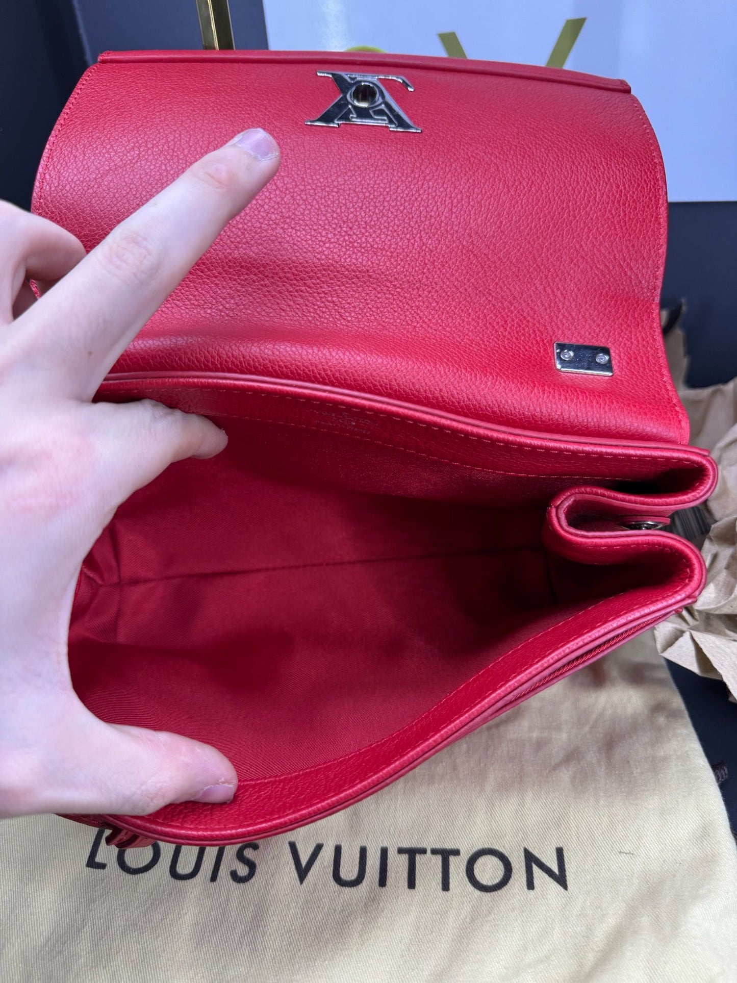 Borsa a spalla Louis Vuitton Lockme II