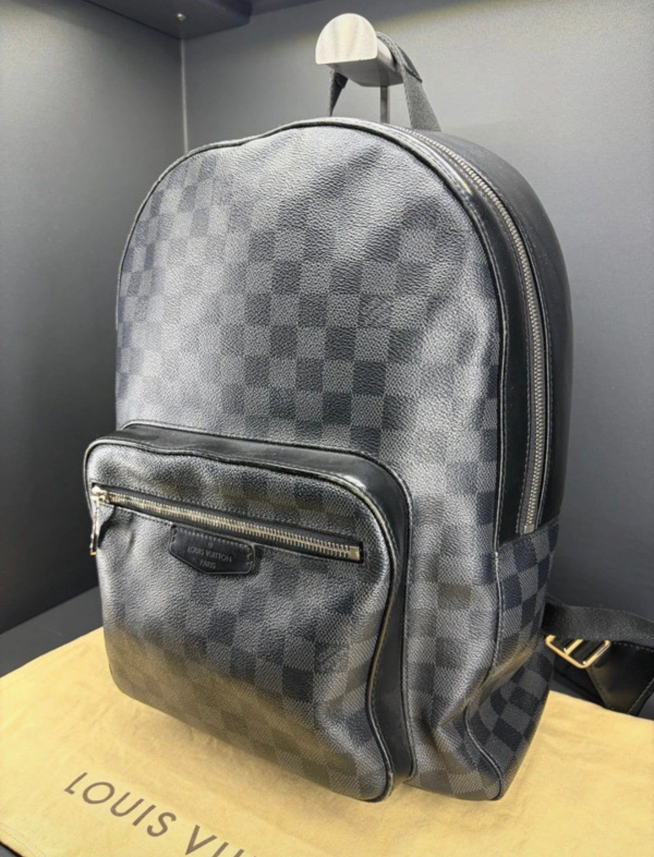 Louis Vuitton Josh Backpack Damier Graphite