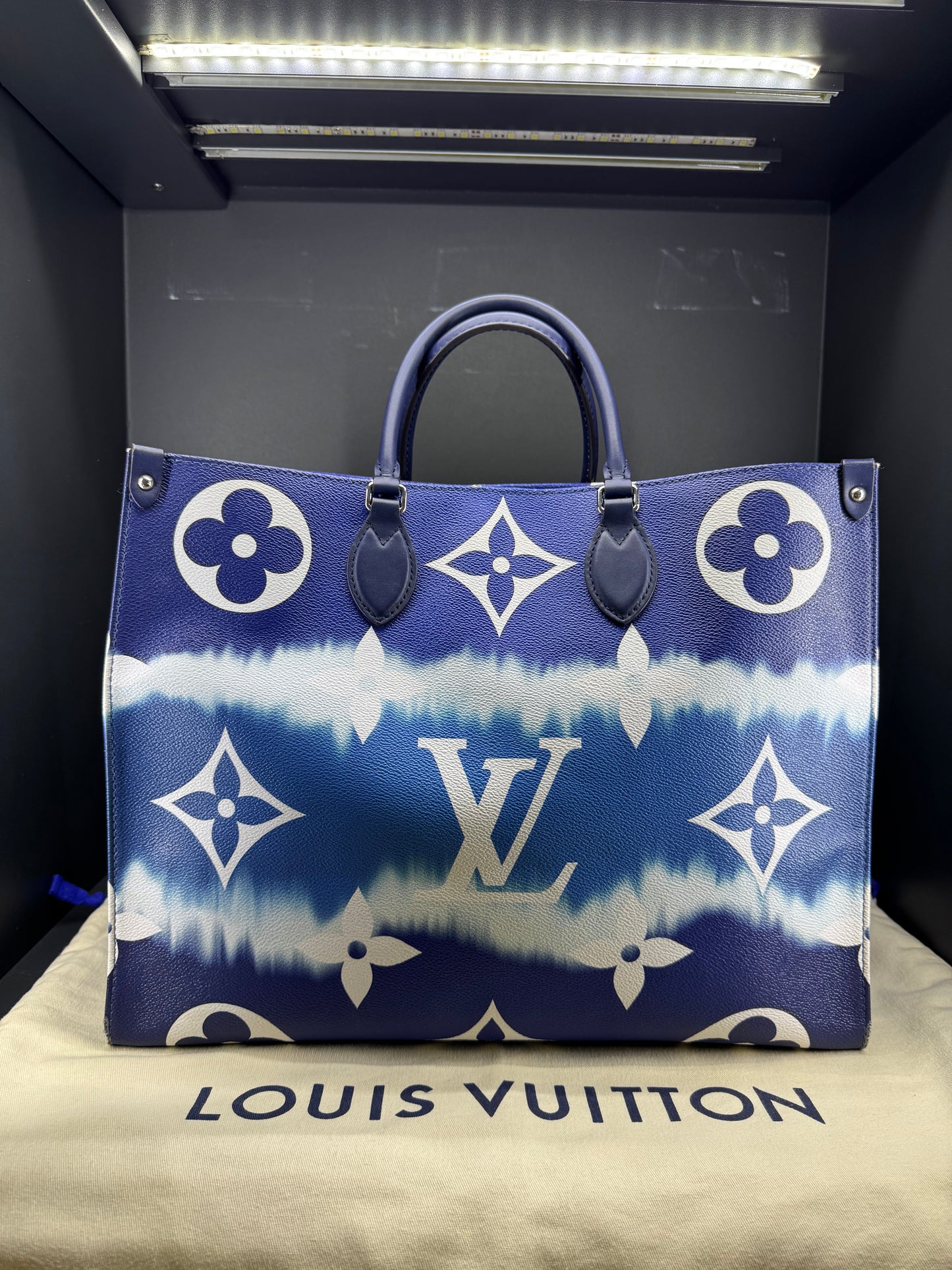 Louis Vuitton on the go Limited edition sky blu Monogram