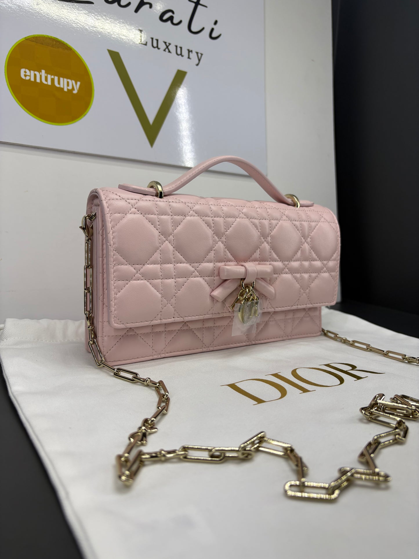 My Dior in pelle di agnello rosa Soupir