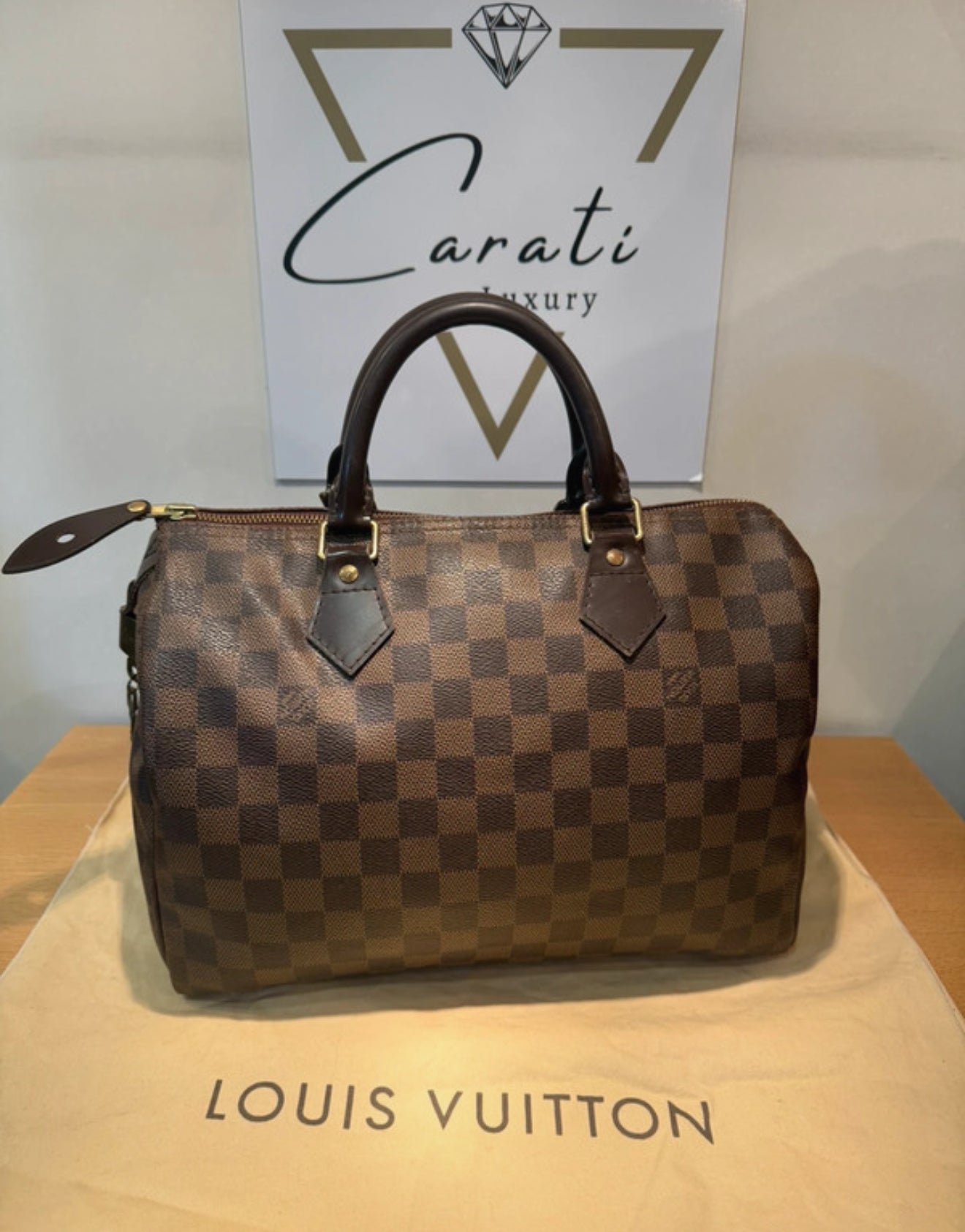 Louis Vuitton Speedy 30 Damier Ebene