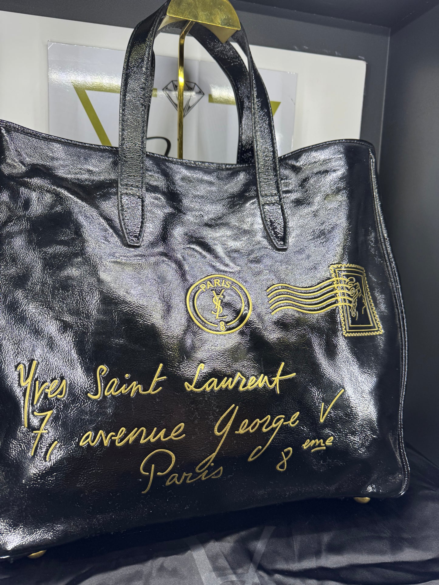 Saint Laurent shopping bag nera