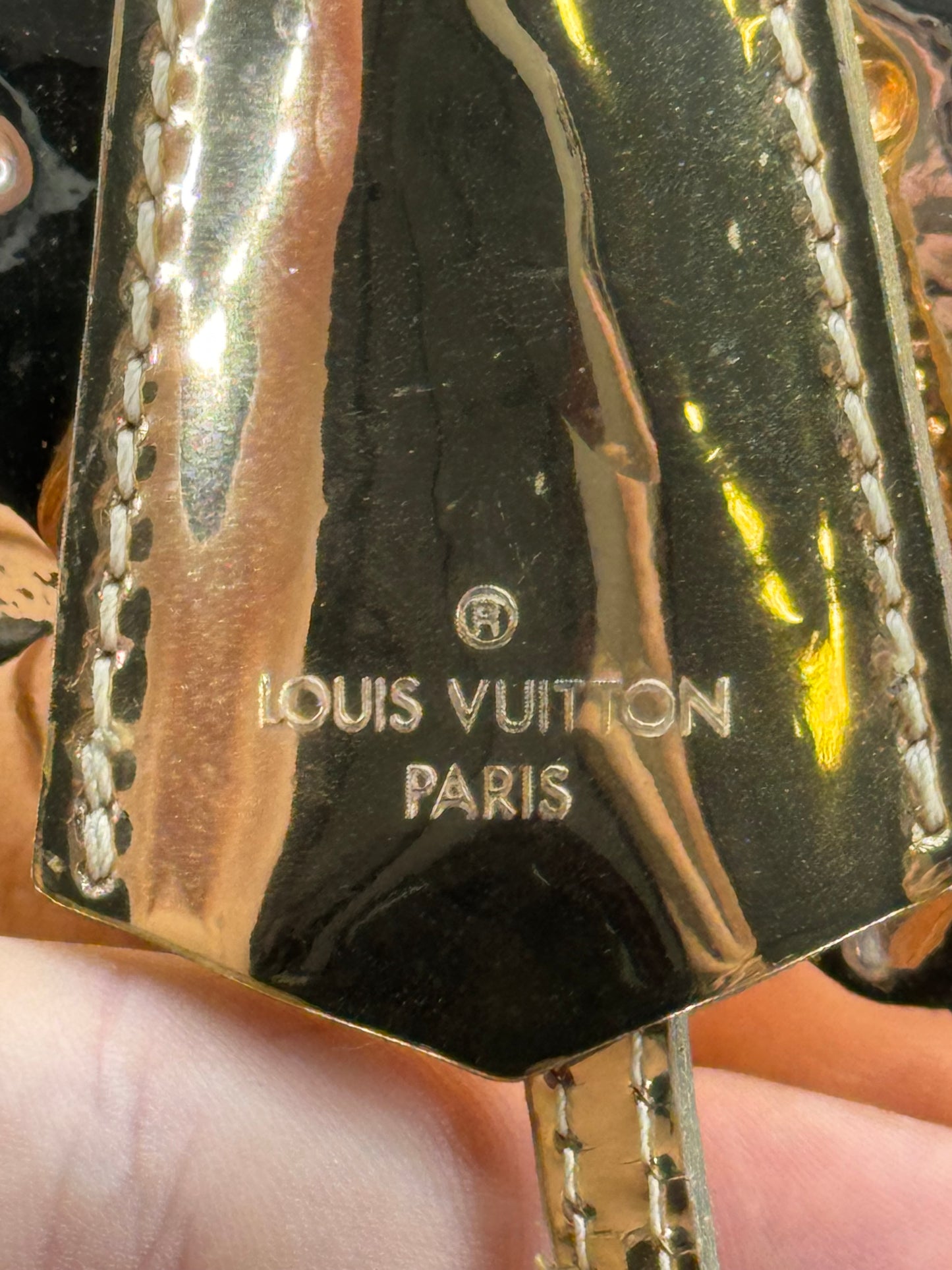 Louis Vuitton speedy 35 mirror gold