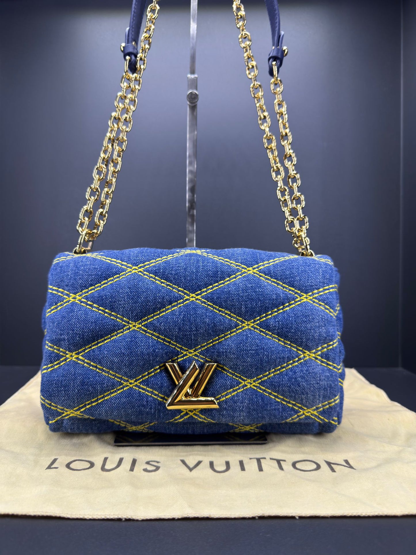 Louis Vuitton GO-14 PM Malletage Denim