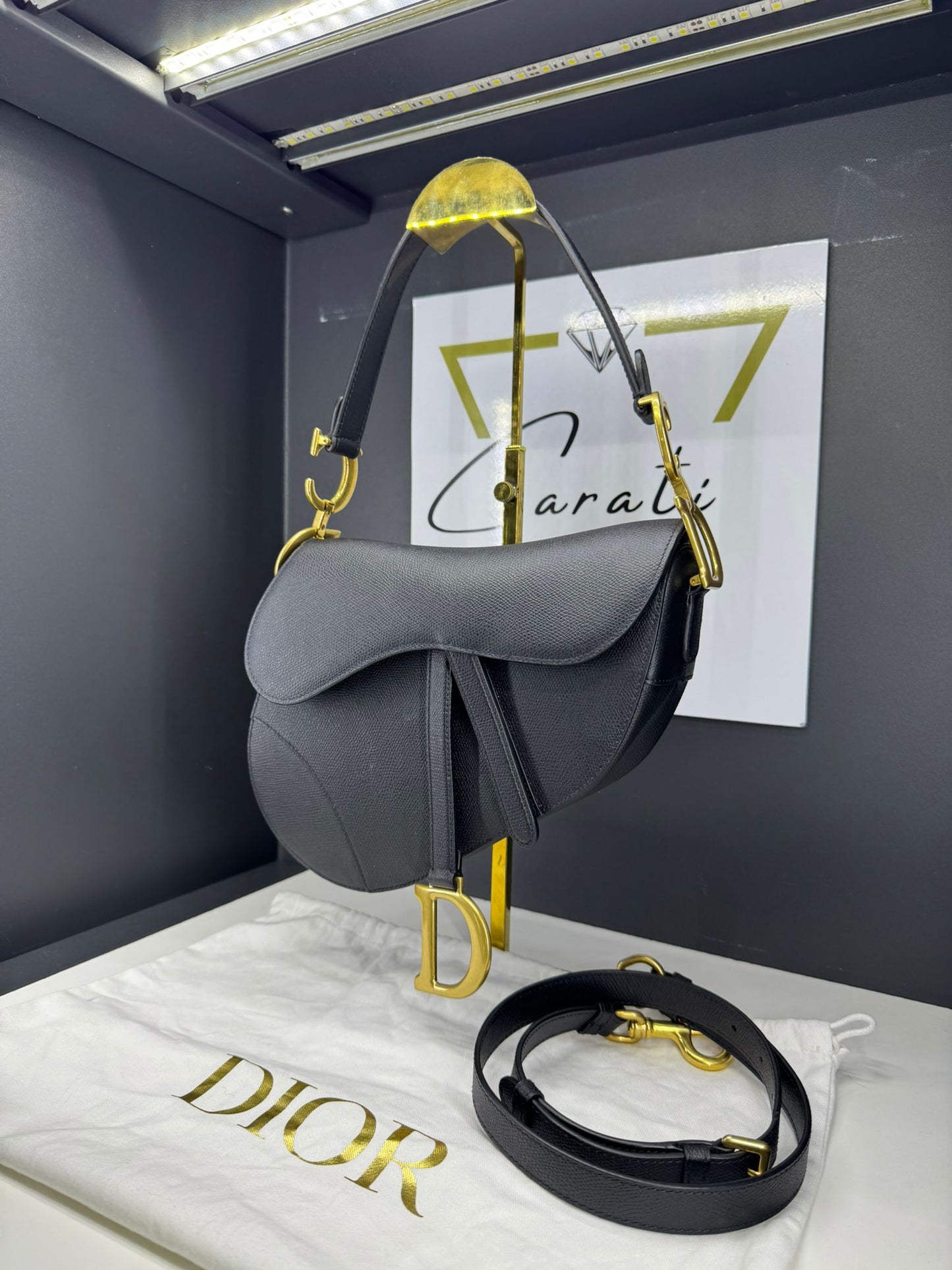 Dior Saddle in pelle monogram