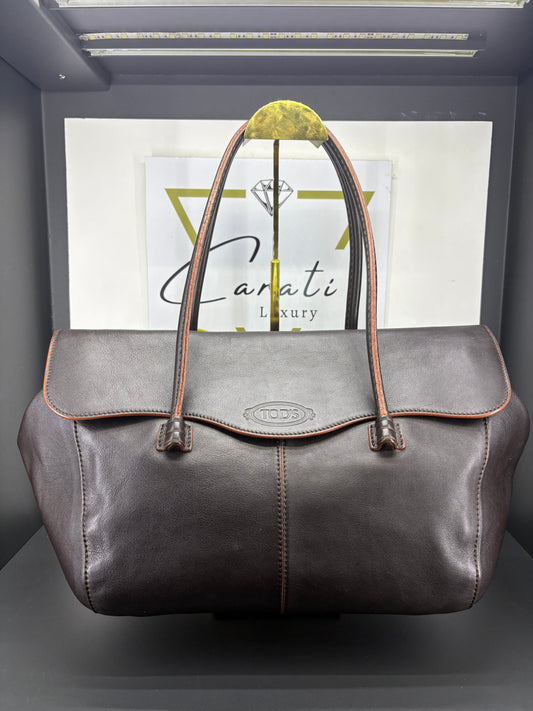 Tod's Corniche Wave East West Satchel