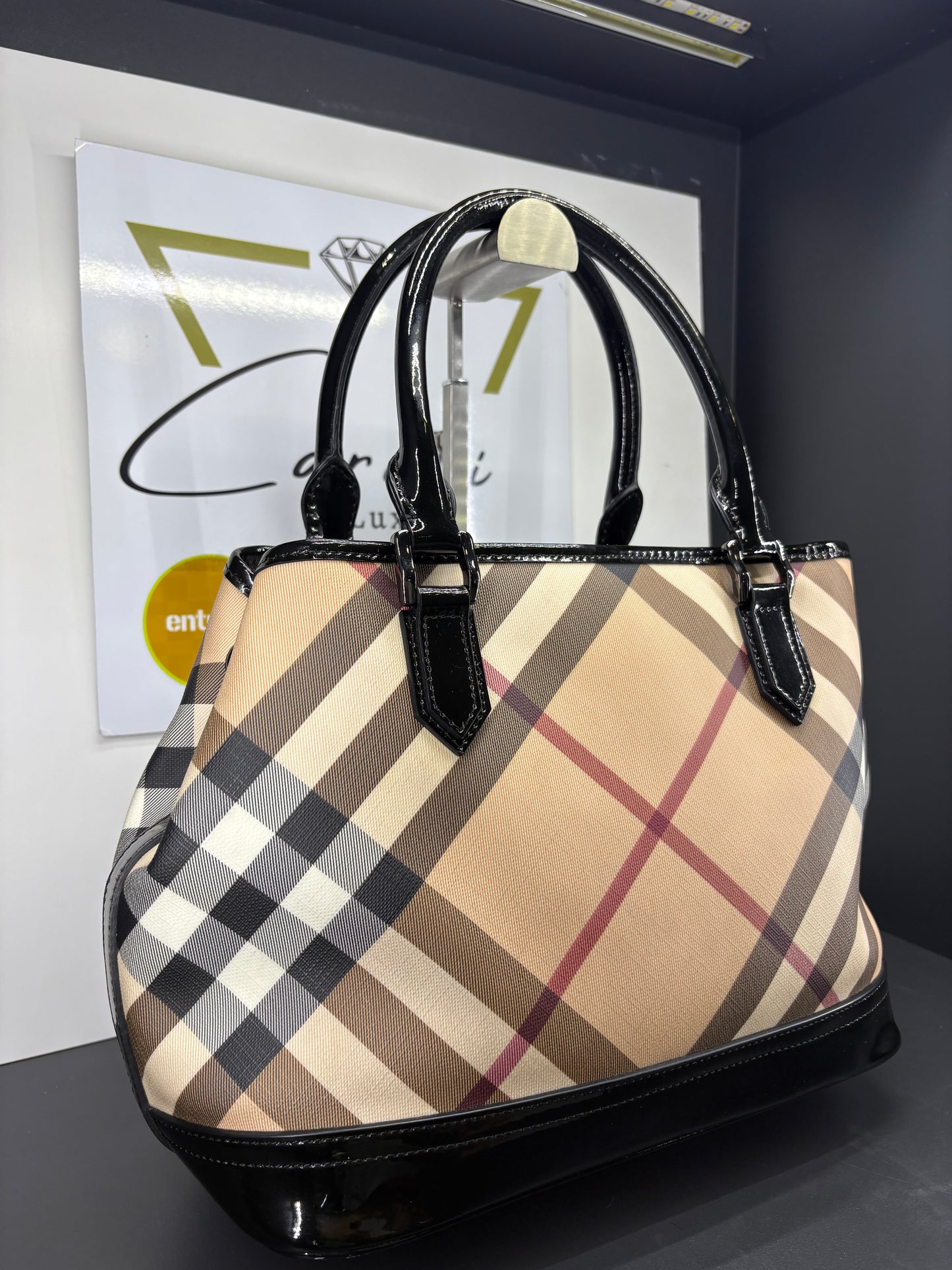 Burberry Nova Check Small Tote Bag