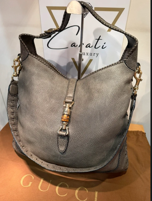 Gucci Jackie Bamboo grigio