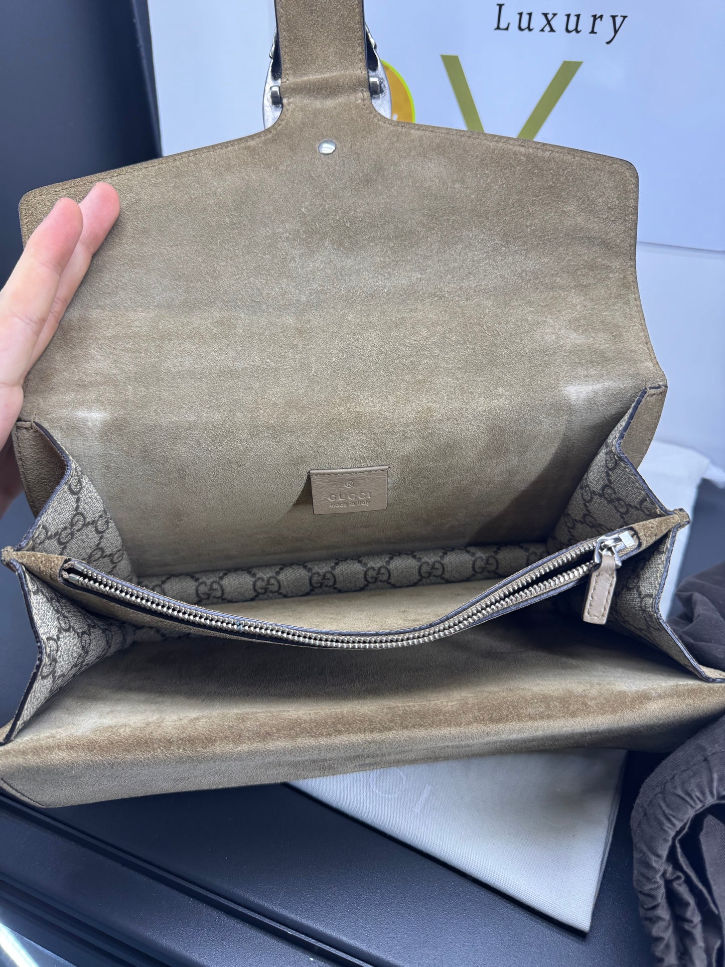 Gucci dyonisus Monogram misura media