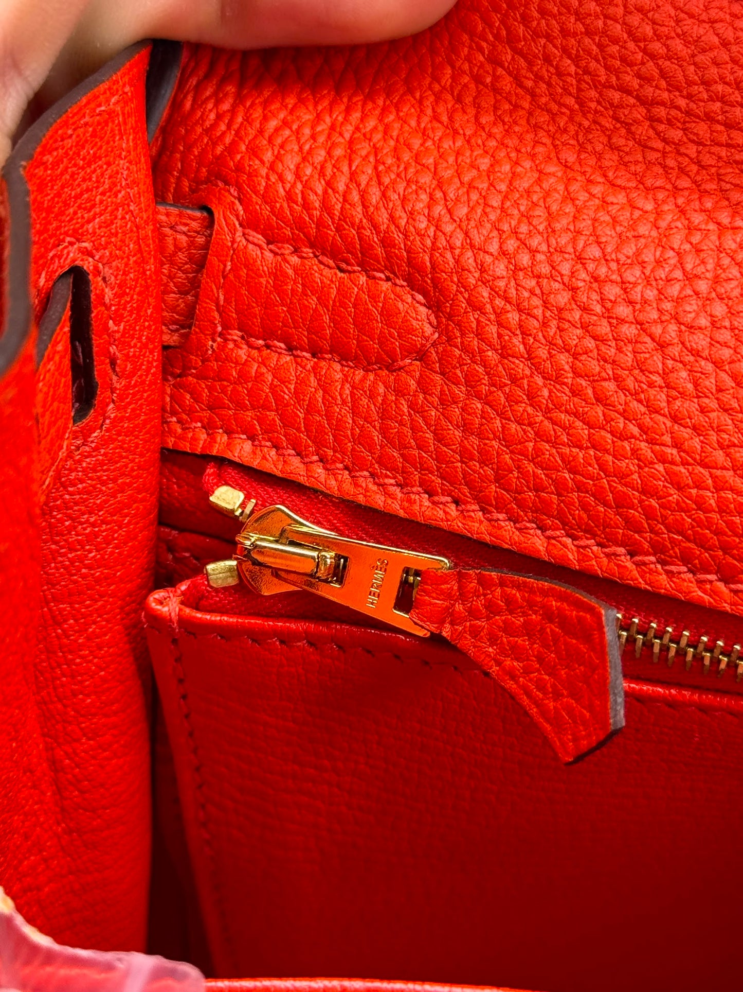 Hermès Kelly Sellier 25  in pelle Epsom