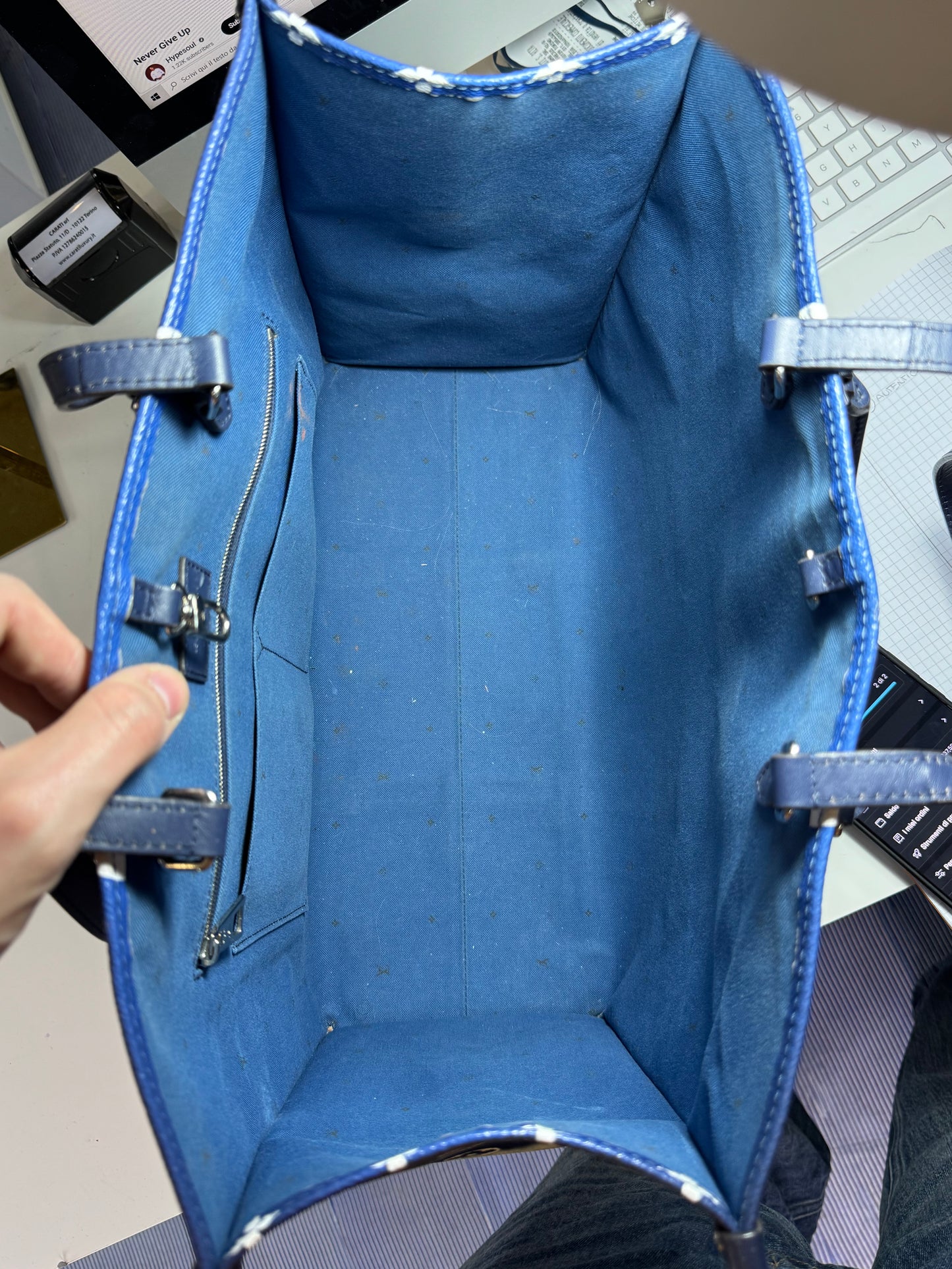 Louis Vuitton on the go Limited edition sky blu Monogram