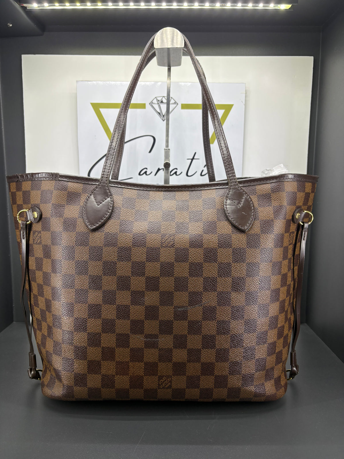 Louis Vuitton  Neverfull tela Damier Ébène