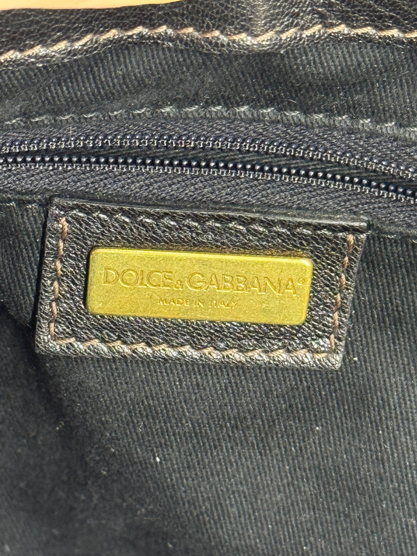 Dolce e Gabbana in pelle di vitello con stampa leopardata