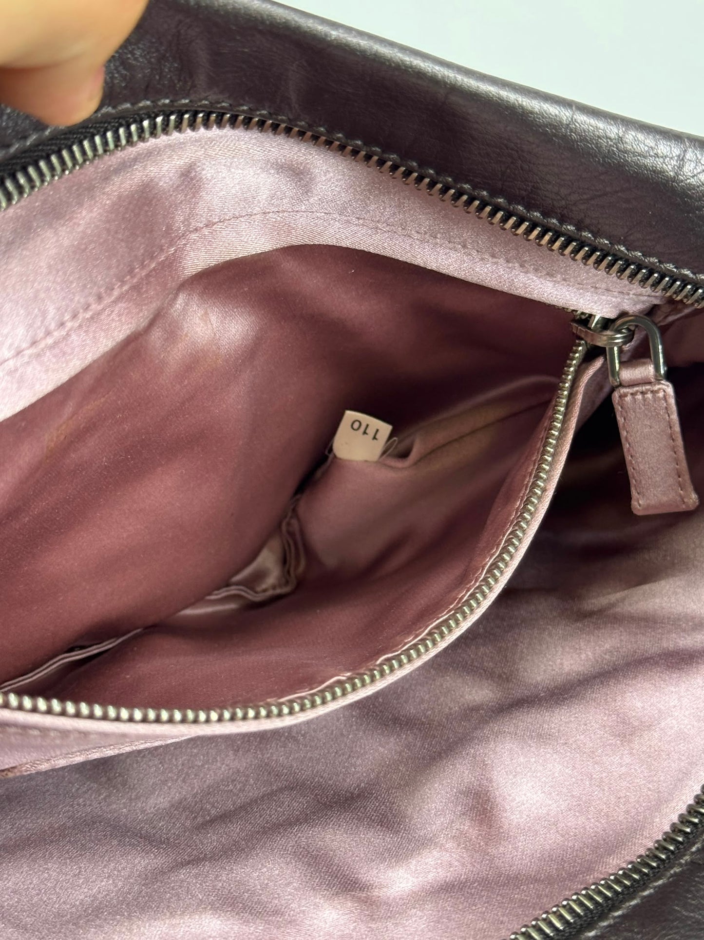 Prada Pleated Nappa Clutch