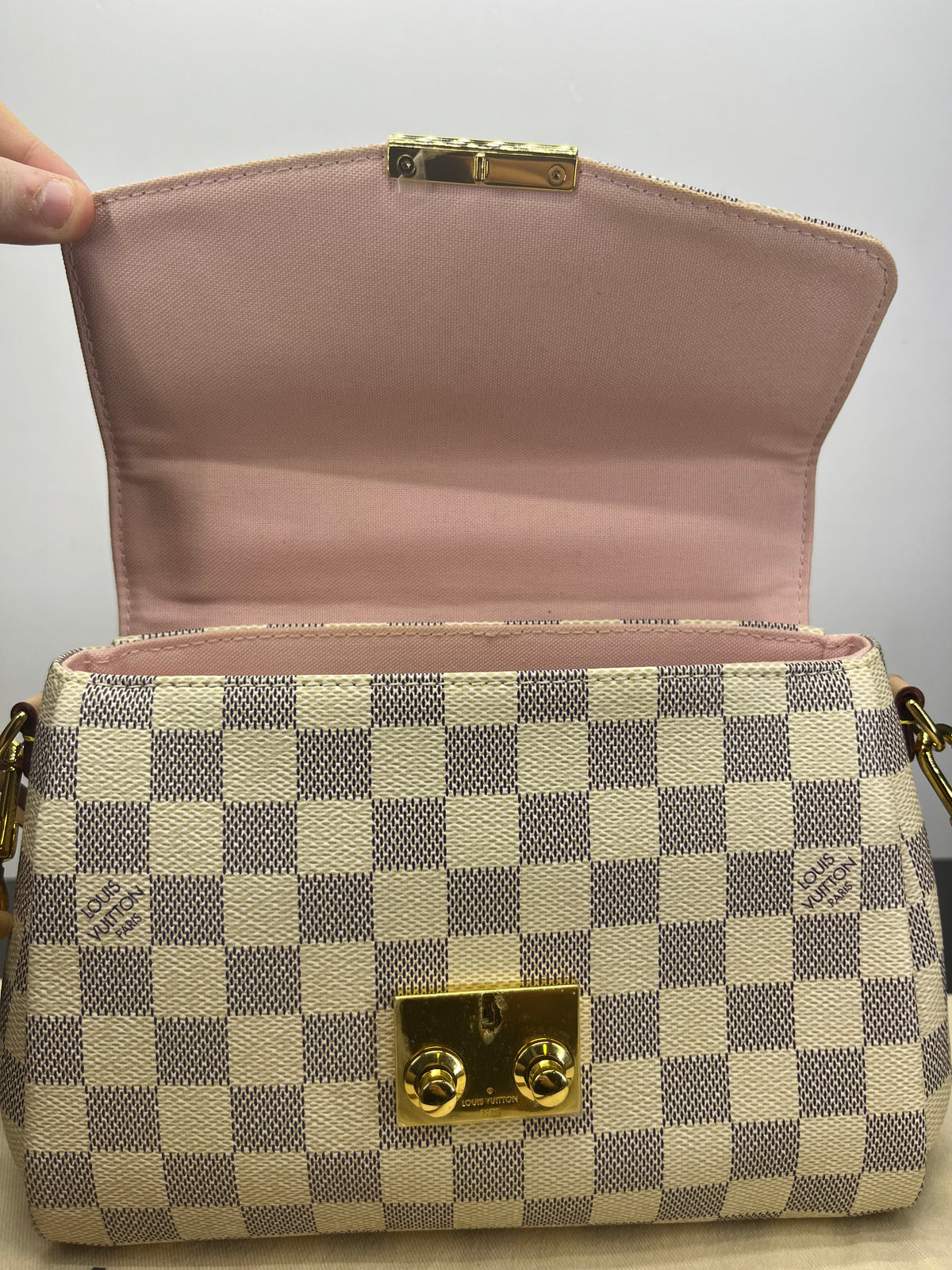Louis Vuitton Croisette in tela Damier Azur
